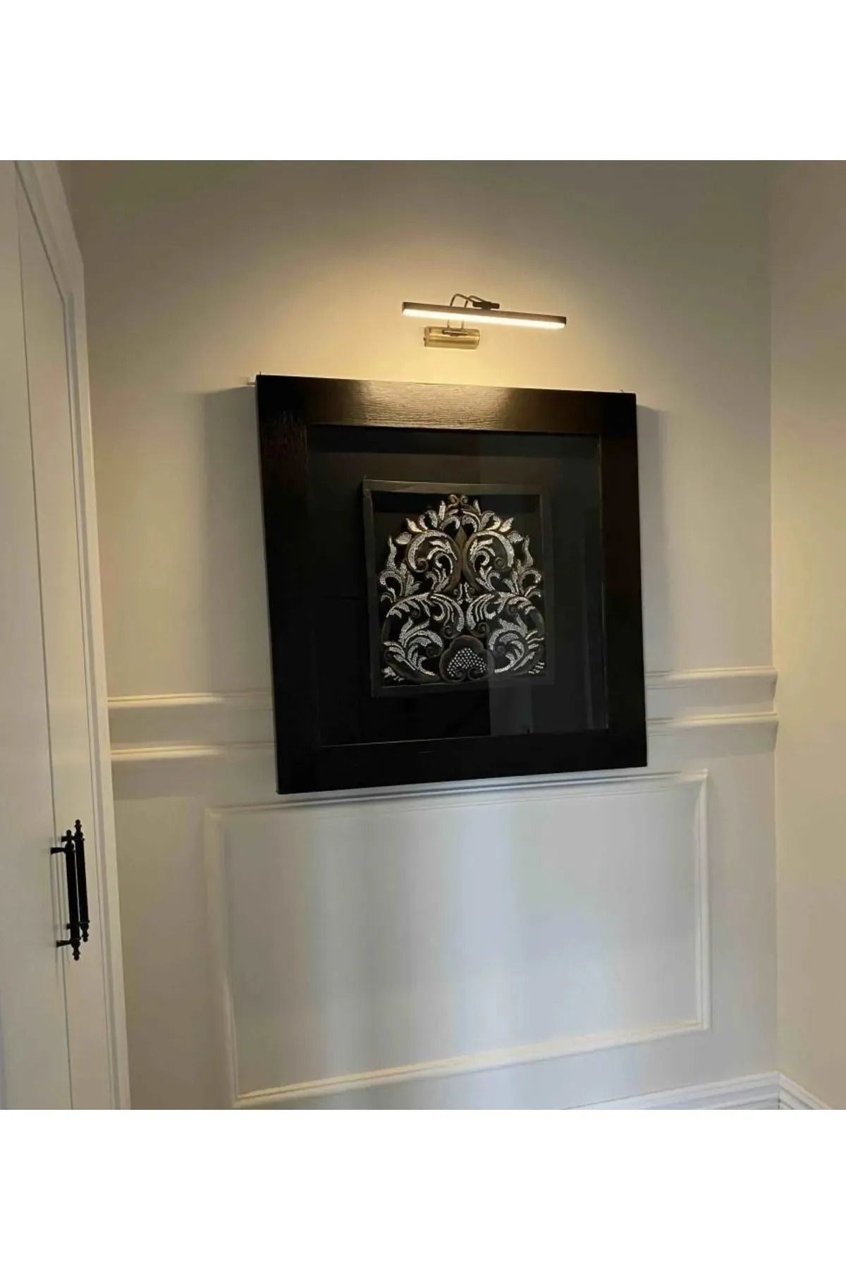Avizen Lighting Project Siyah Kasa Gün Işığı Banyo Duvar Ayna Tablo Aydınlatması Flüt Aplik Kuğu Aplik Ledli Aplik 6W