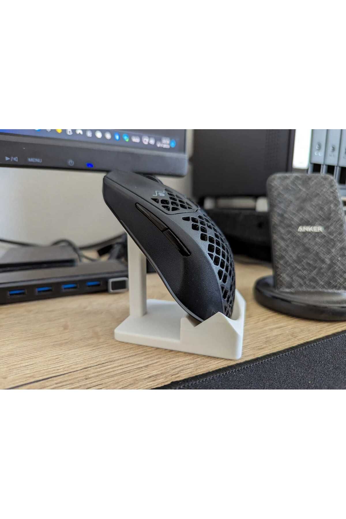 Figürlab Minimalist Dikey Mouse Standı Beyaz