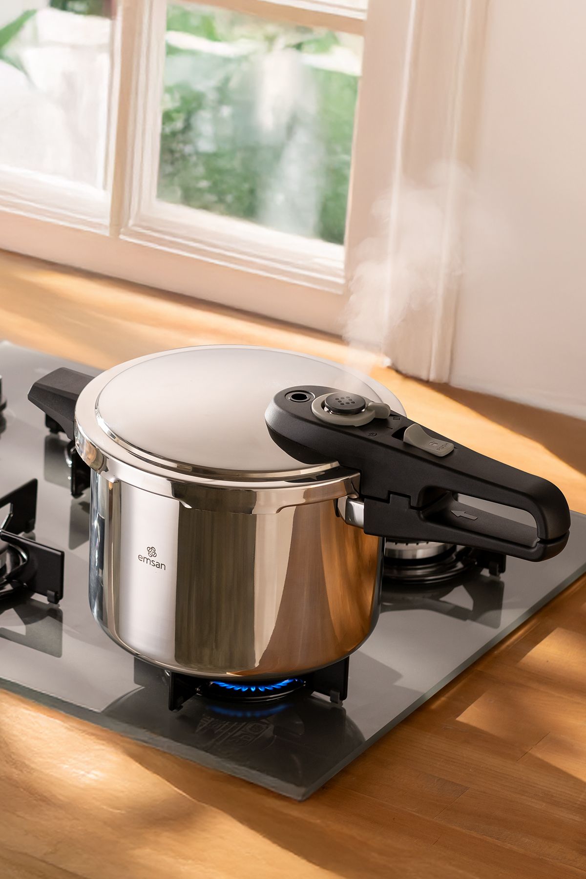 Emsan Fast Cooker Çift Emniyetli Düdüklü Tencere 6 Lt