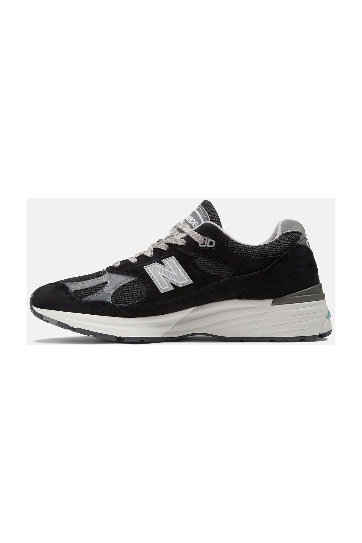 کفش اسنیکر نیو بالانس مردانه چرم مصنوعی مشکی بیسیک راسته      کژوال/روزمره | New Balance U991BK2 VN - تصویر 2