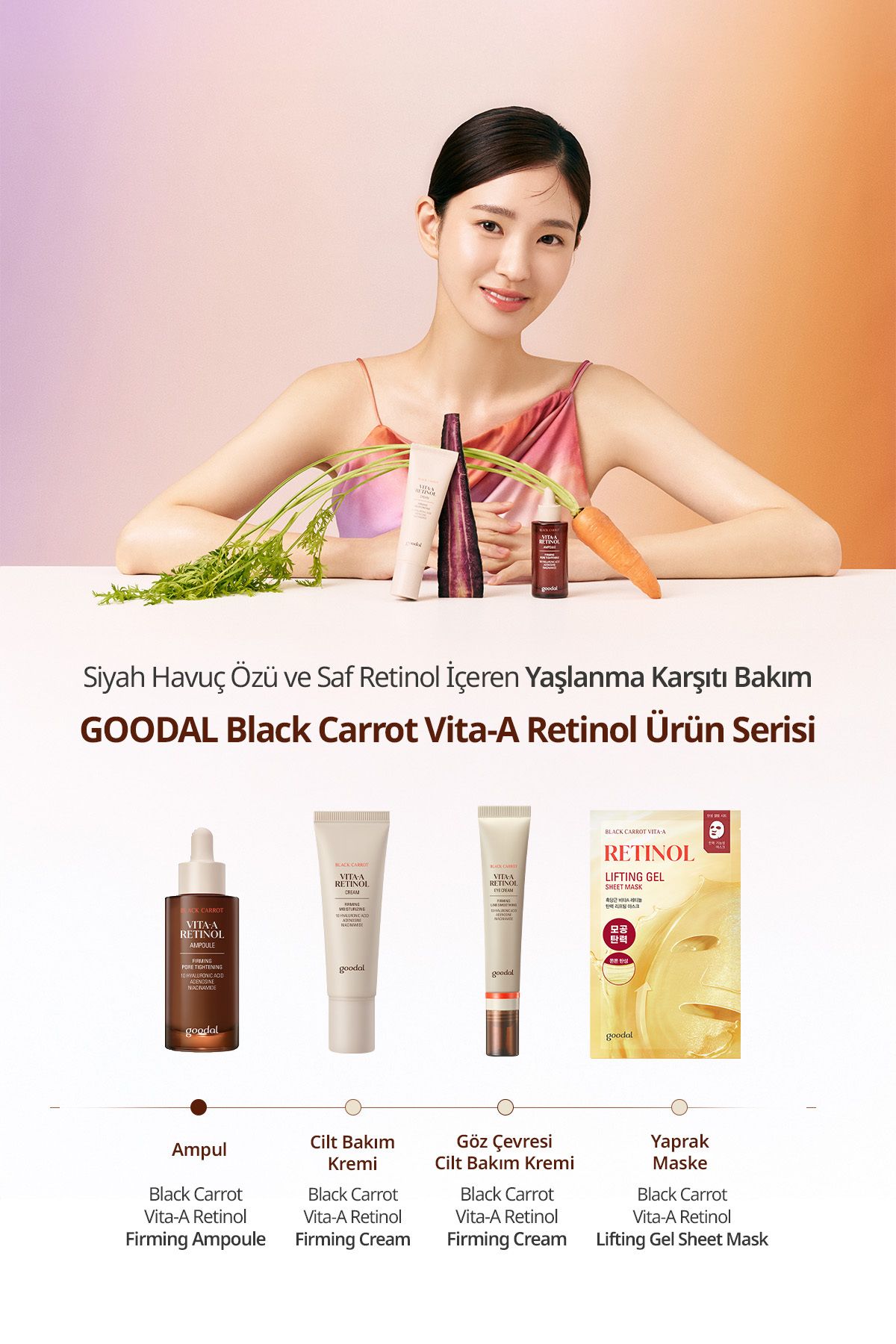 سرم پوست هویج سیاه ویتا A RETINOL AMPOULE Goodal