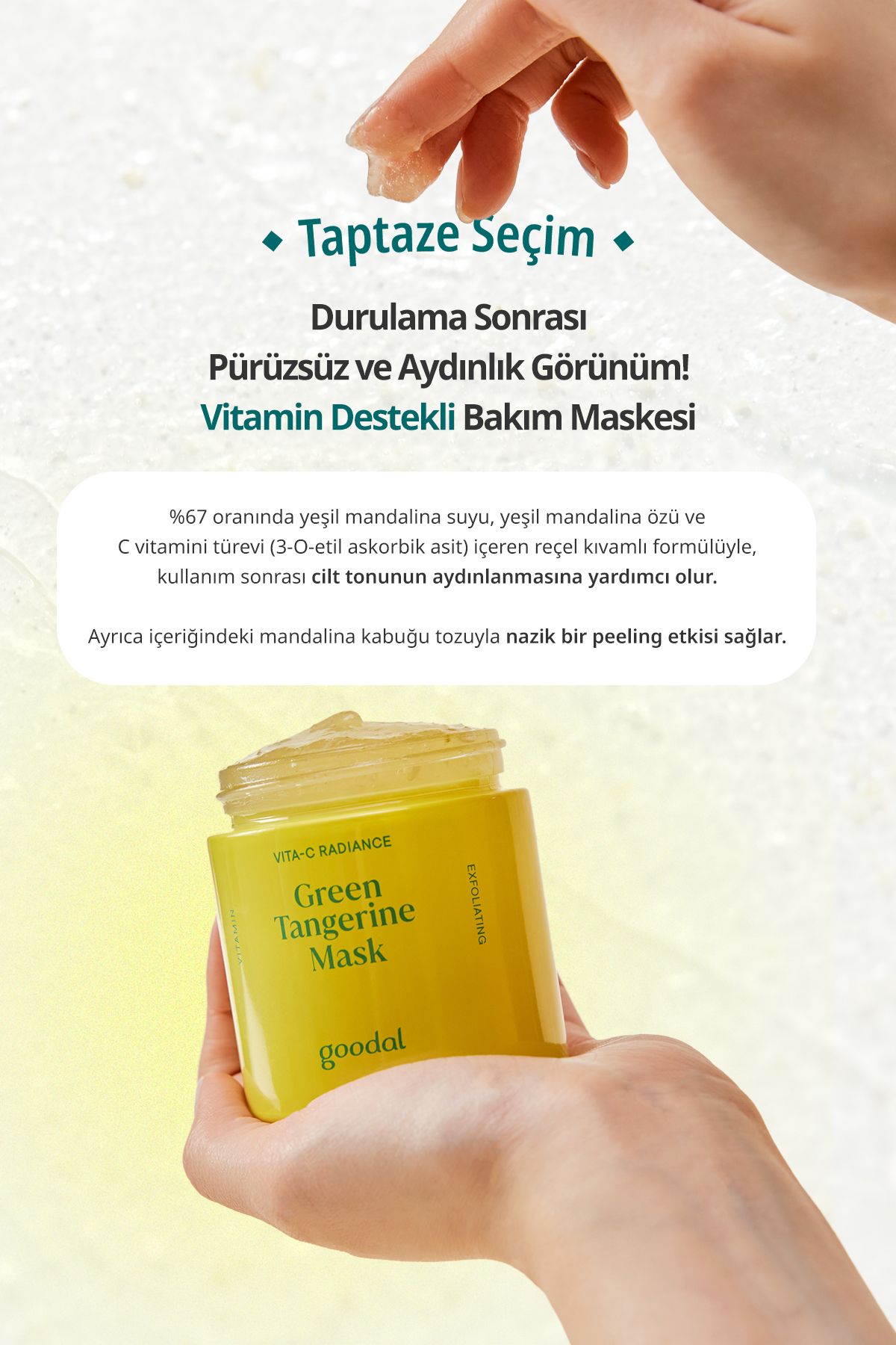 Goodal-Green Tangerine Vita C Radiance Mask - Green Tangerine Extract Radiance Mask 3
