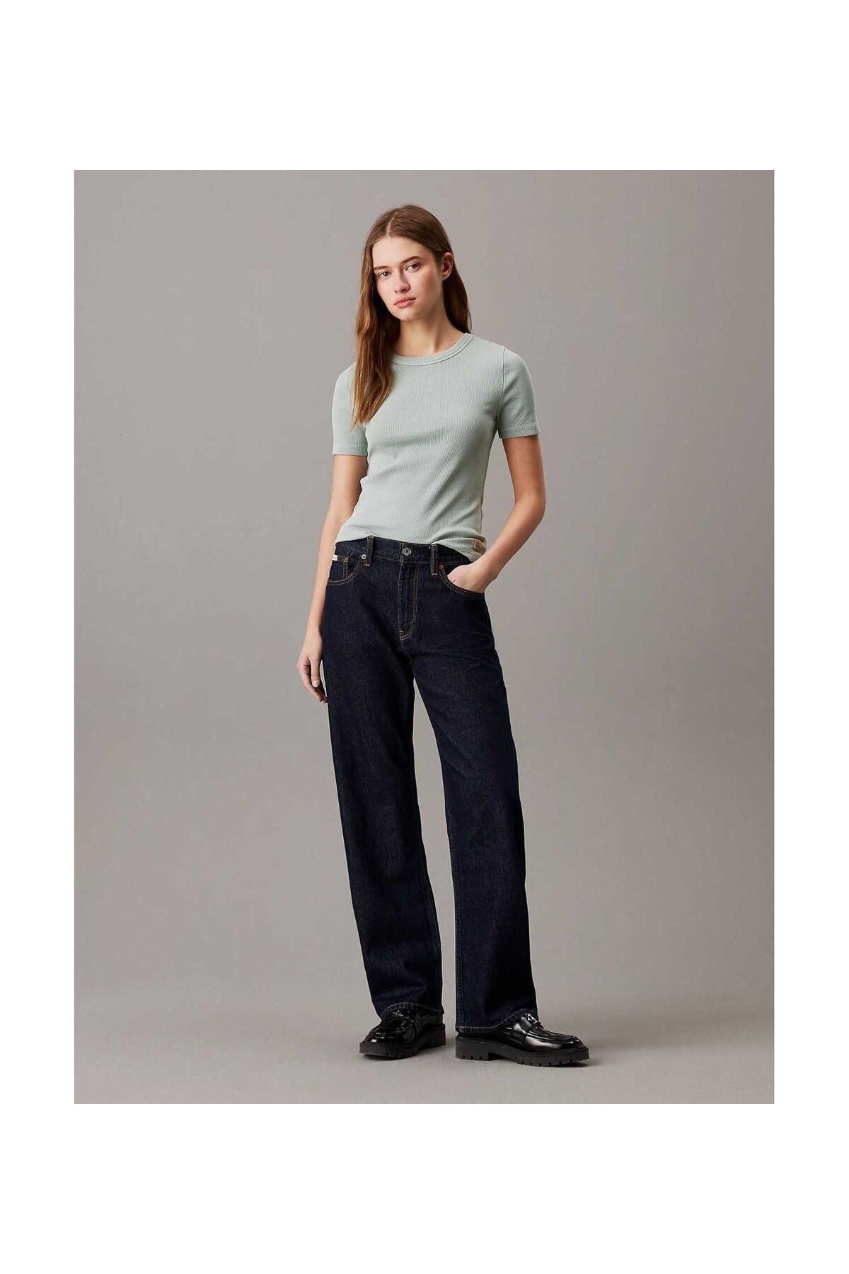 Calvin Klein yeşil (mint yeşili) kadın tshirt J20J224639PCY