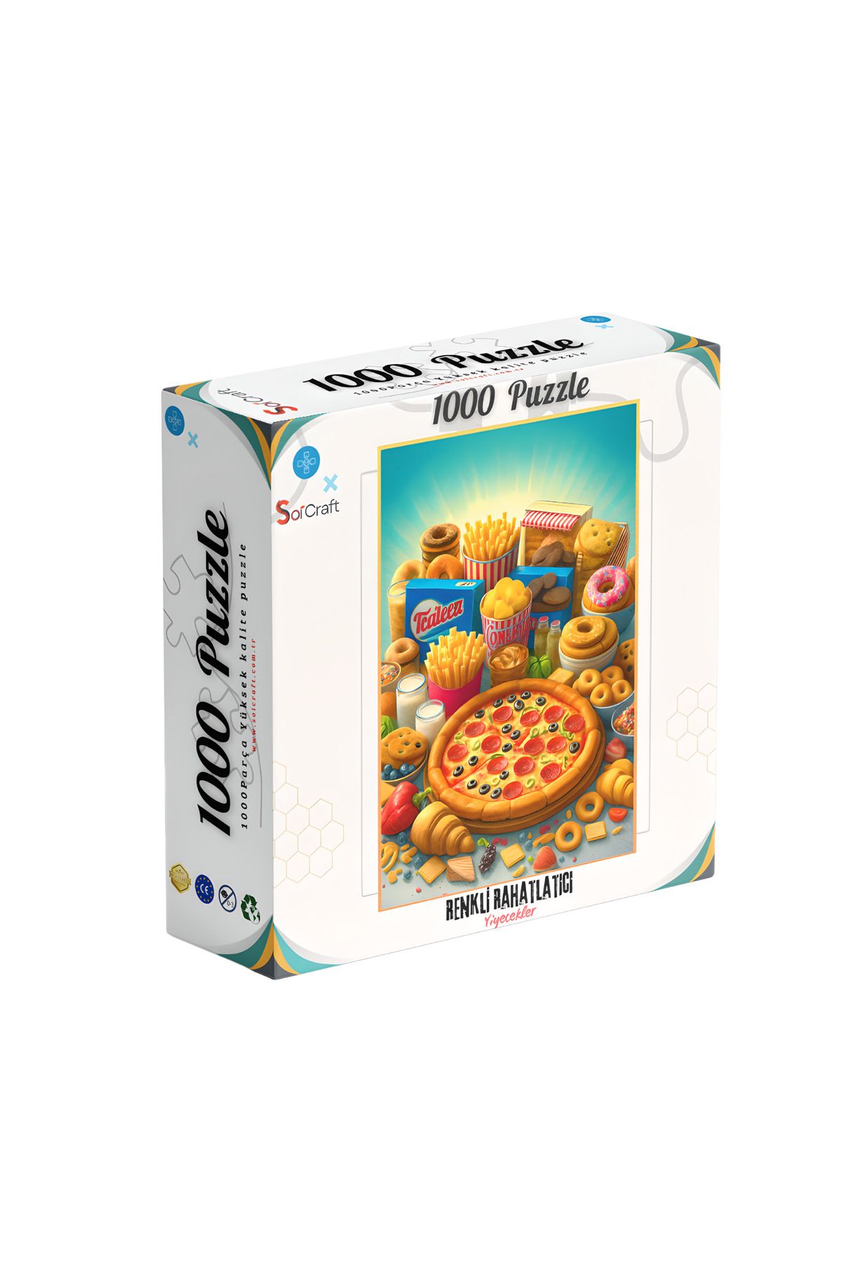 Soi Craft 1000 Parça Puzzle Renkli Yiyecekler