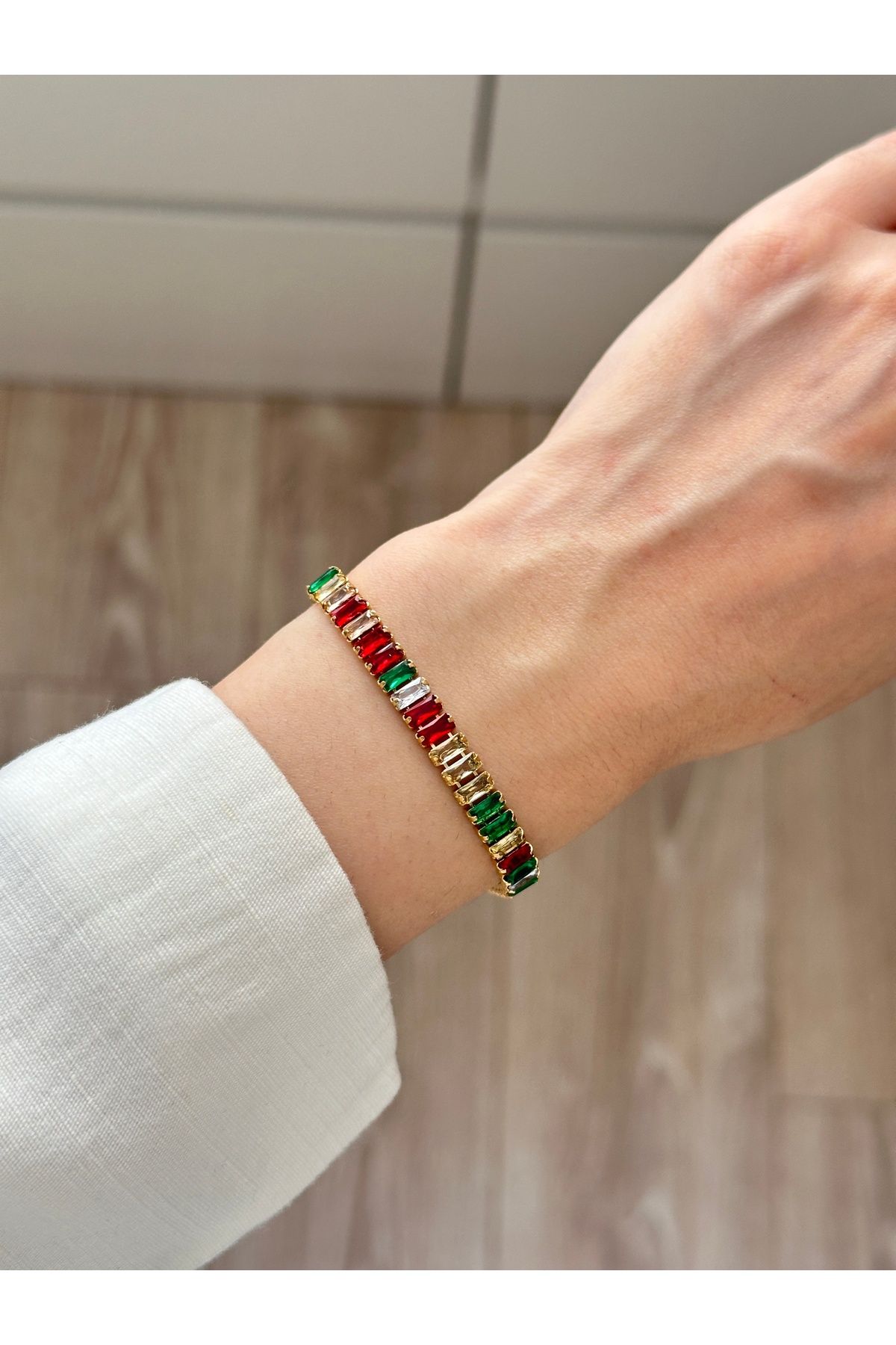 YOUES JEWELRY BAGET TAŞLI BİLEKLİK