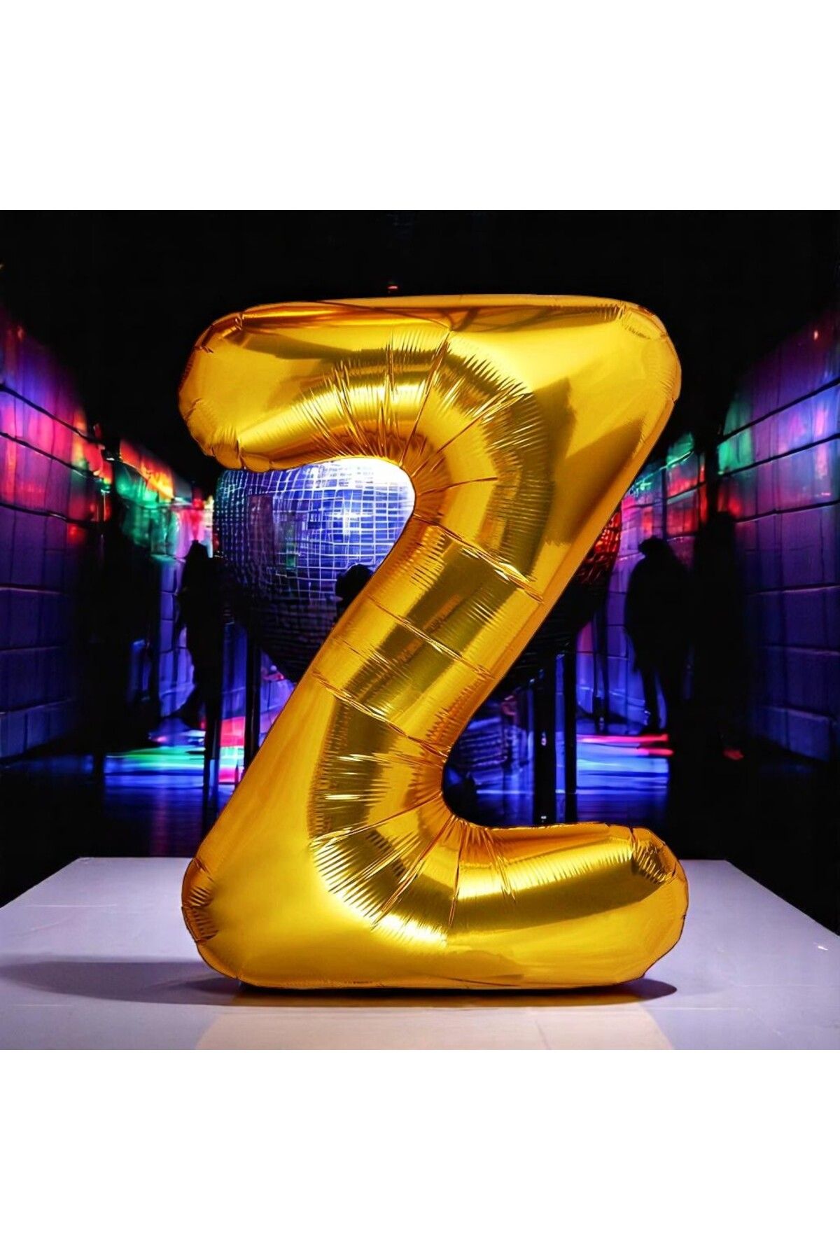 Kuzey VIP YÜKSEK KALİTE 1 METRE GOLD Z HARFİ FOLYO BALON GOLD Z HARF BALON HELYUM GAZINA UÇAN BALONA UYGUN