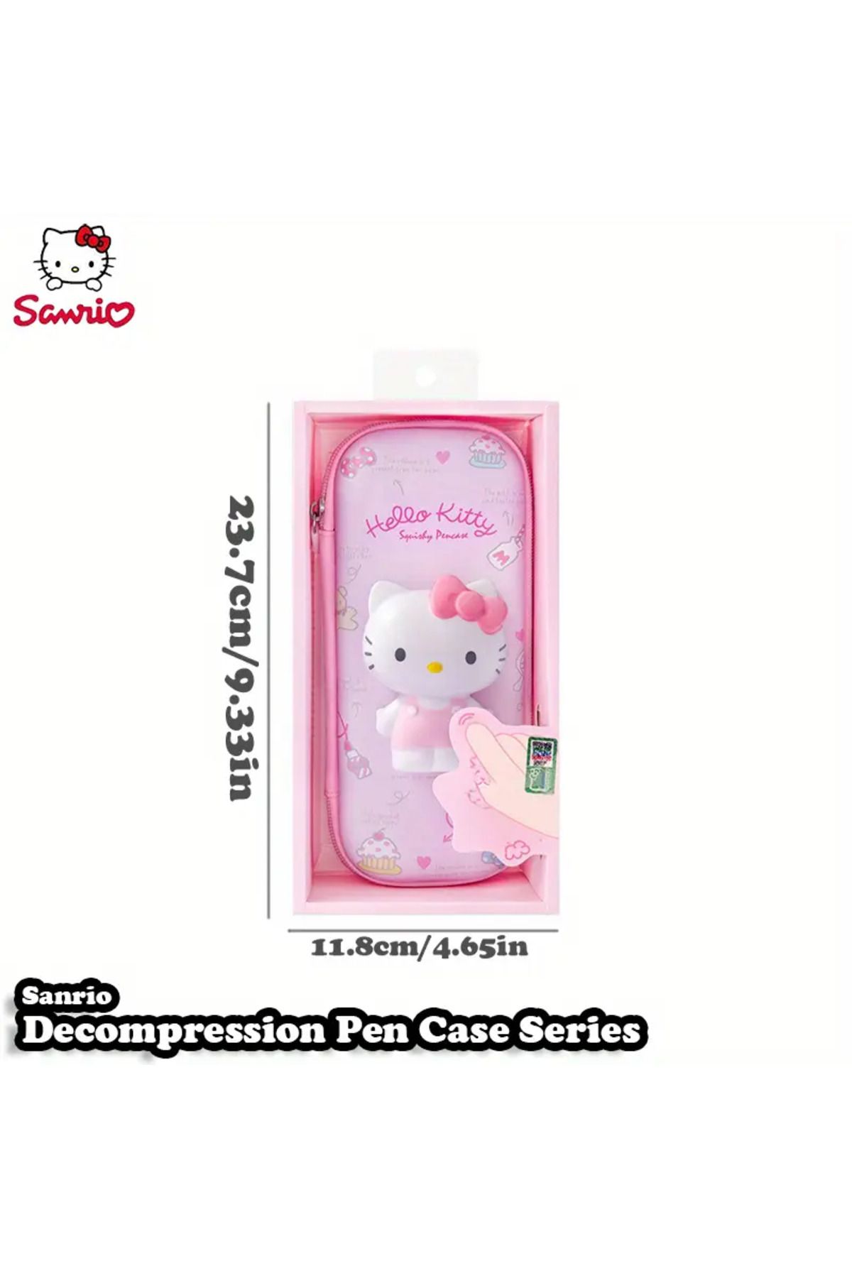 ada çanta kırtasiye Çocuk Kalem Kutusu 3d Hello Kitty Figürlü sukuşi kabartmalı