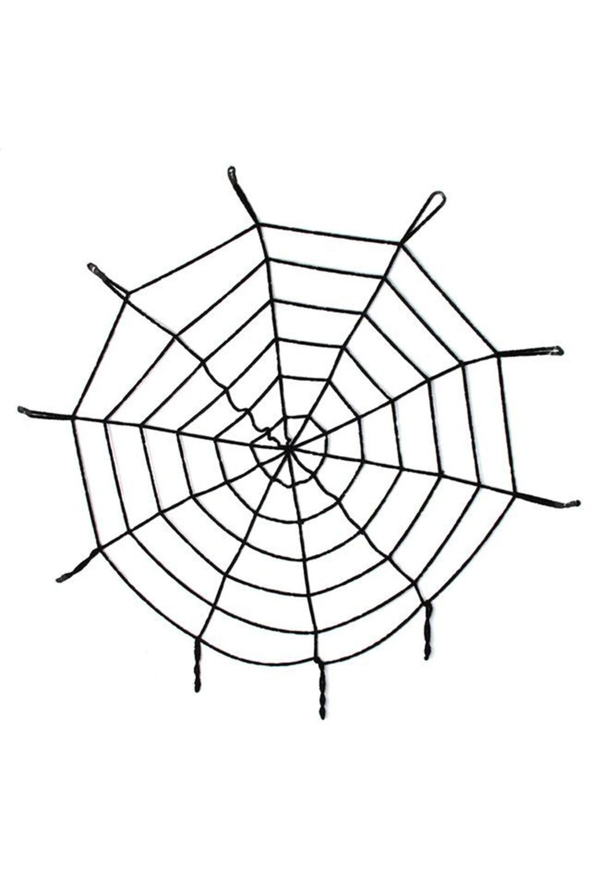 OurStyles Halloween Cadılar Bayramı Örümcek Ağ Dekor Siyah 1.5 Metre