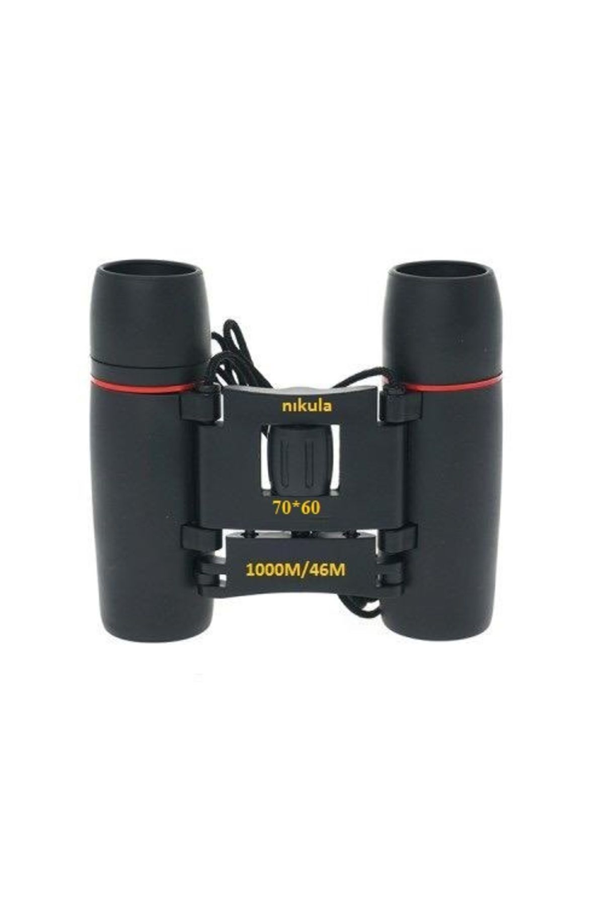 Fixport Nikula 70x60 Cepte taşımalı Kauçuk kaplamalı Mini Dürbün Siyah