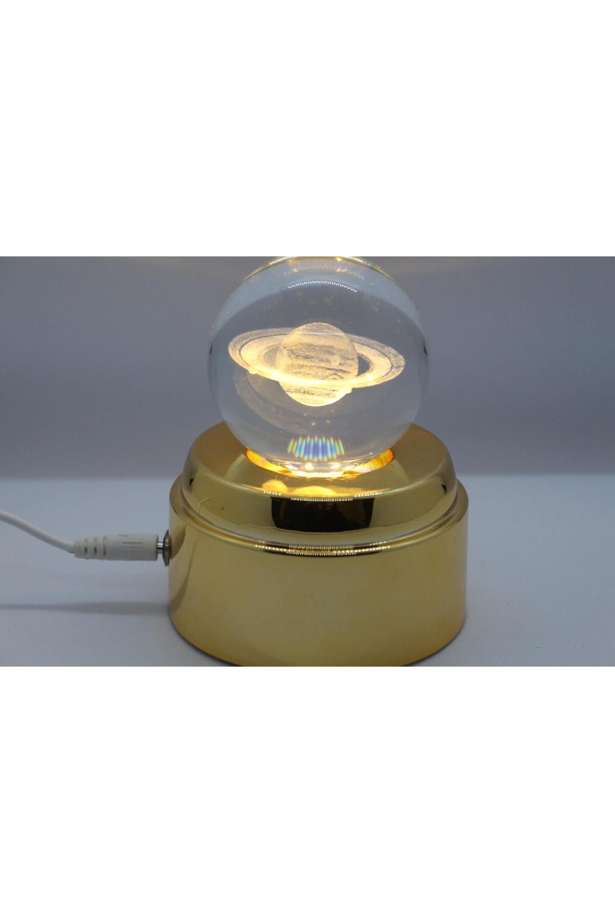 shop KRİSTAL CAM LED IŞIKLI DÖNEN KÜRE GALAKSİ 3D