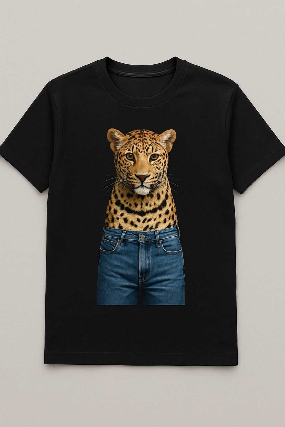 MAGORS GraffTee Leopar Baskılı T-shirt