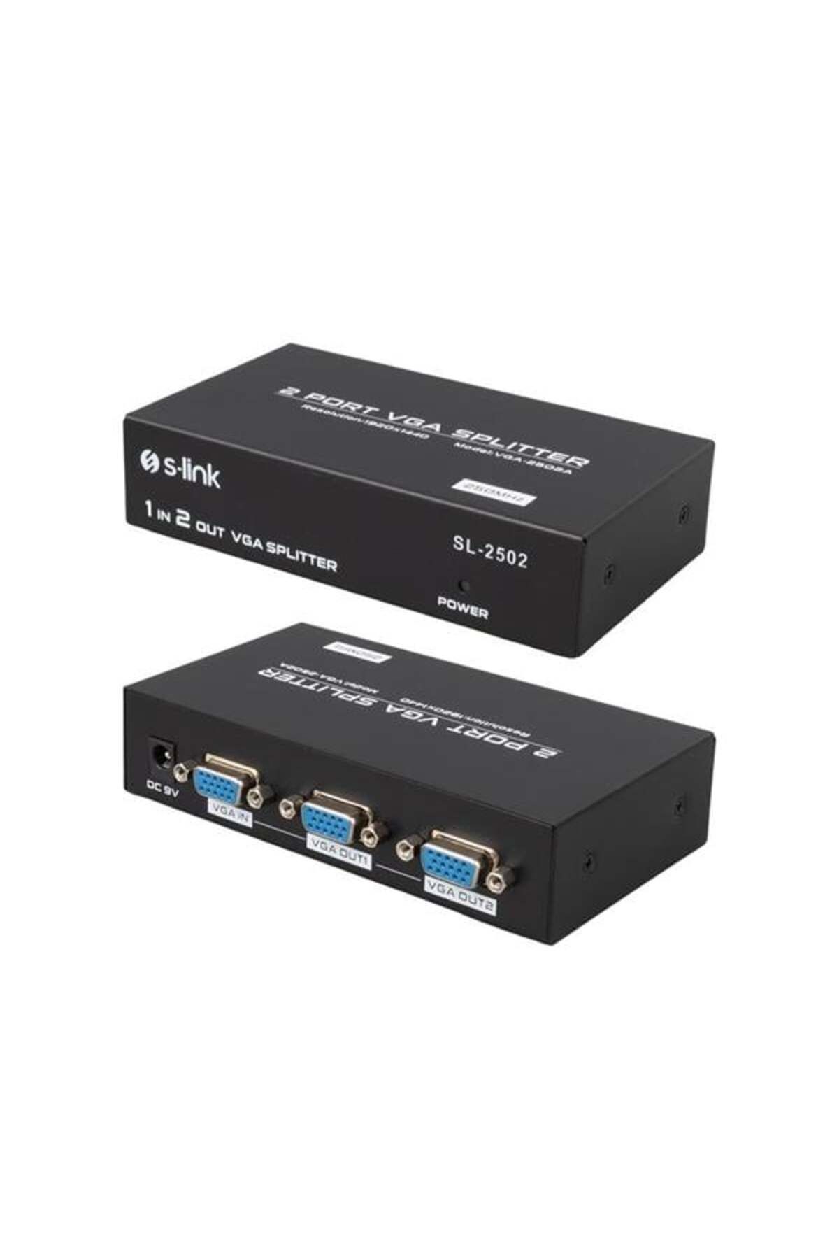Pazarcan S-Link Sl-2502 2 Port Vga Splitter Dağıtıcı