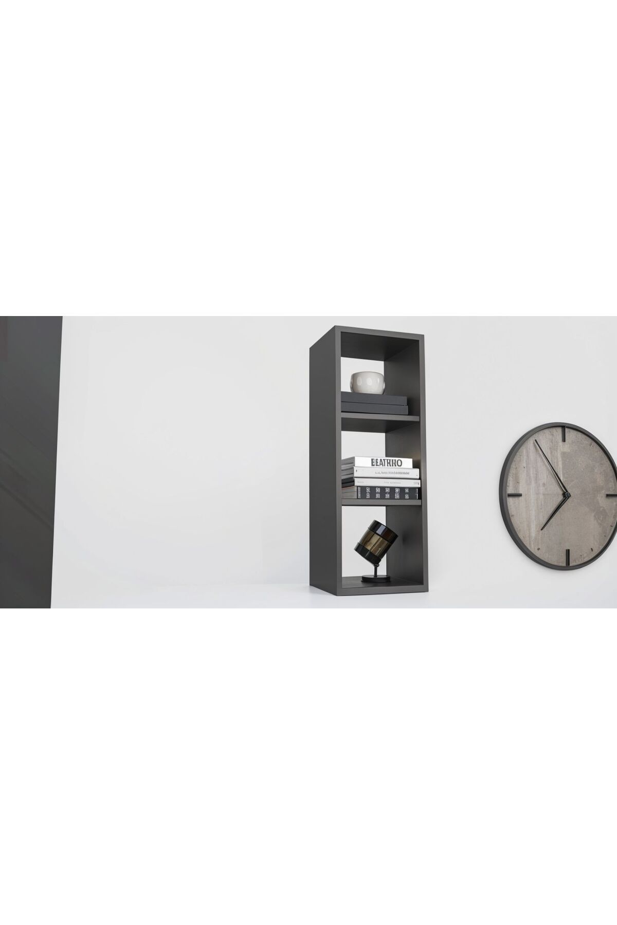 Home Modern Dekoratif Duvar Rafı, Düz raflı Kitaplık Tasarım
