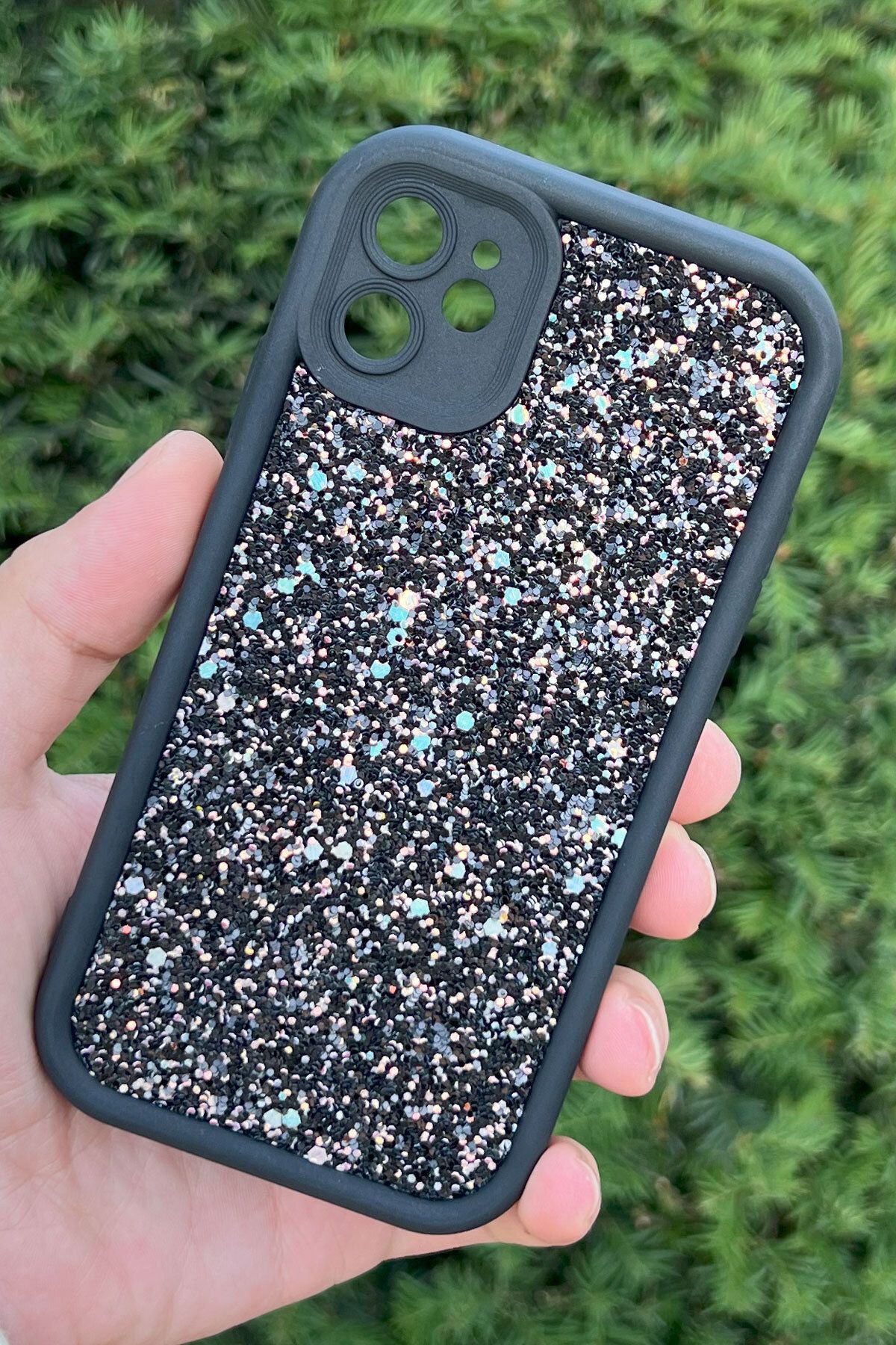 CEPSTOK iPhone 11 Kılıf Taşlı Işıltılı Darbe Önleyici Silikon Kapak