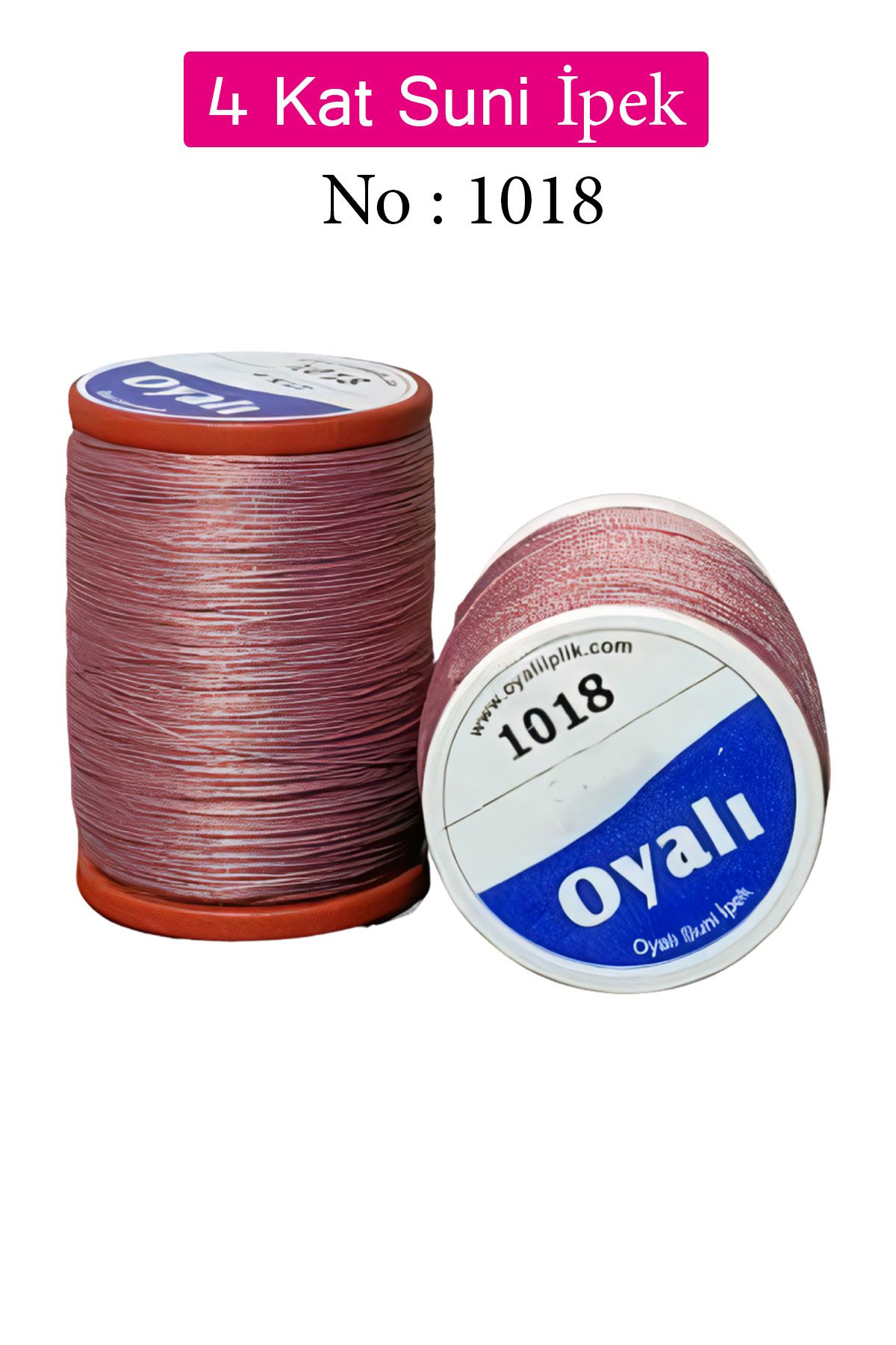Angoravi Oyalı 4 Kat Suni İpek İplik İğne Oyası Boncuk İpi Tığ Oyası No:1018