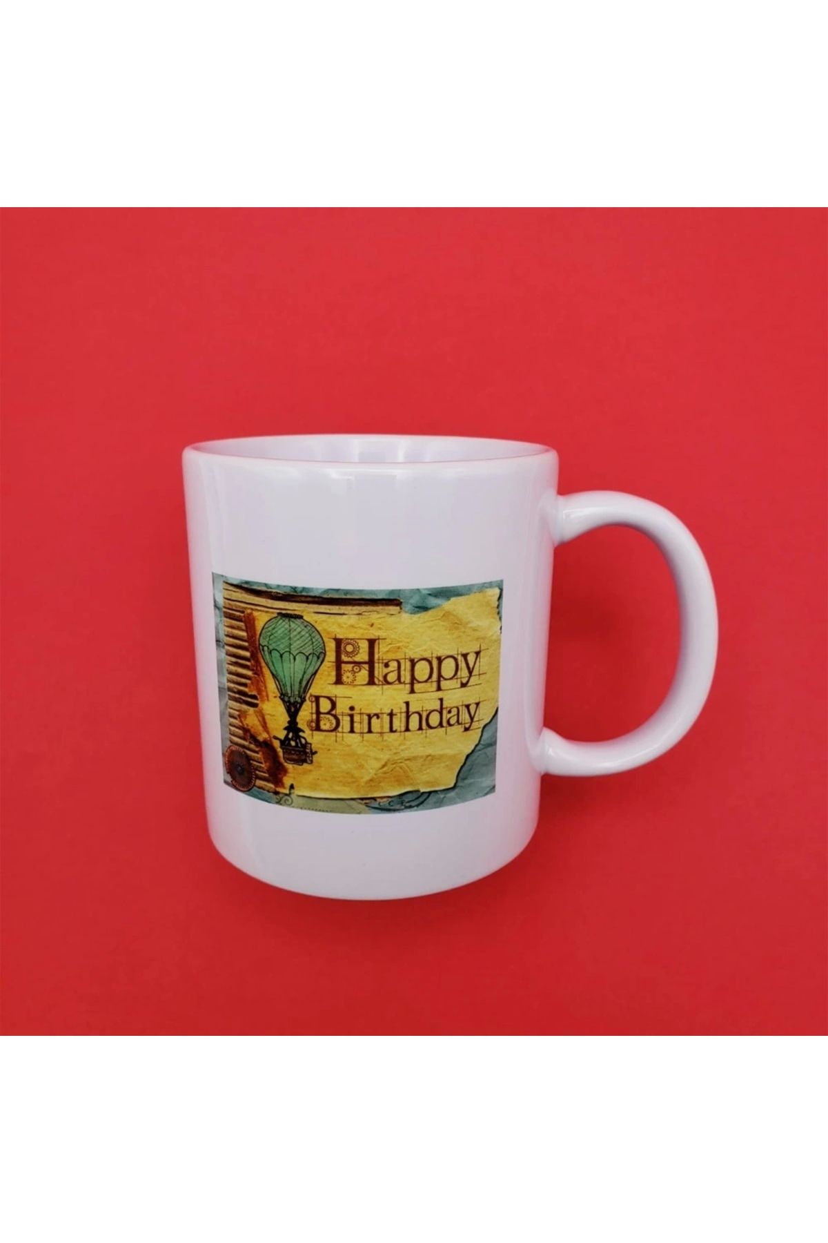 OurStyles Baskılı Happy Birthday Kupa Bardak