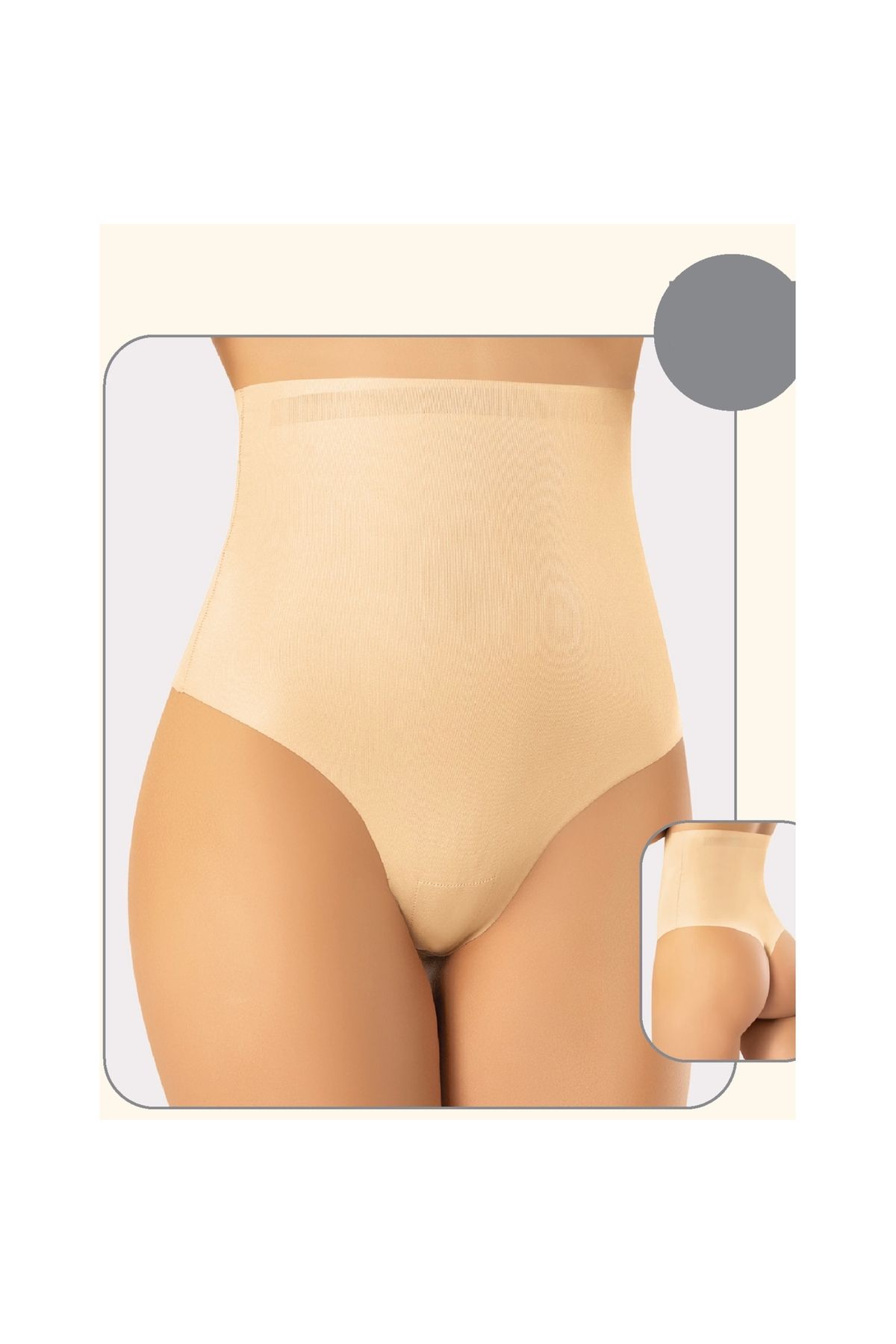 Narnuga MİRAXX Miss Flex Ten Lazer Kesim Yüksek Bel String 6005