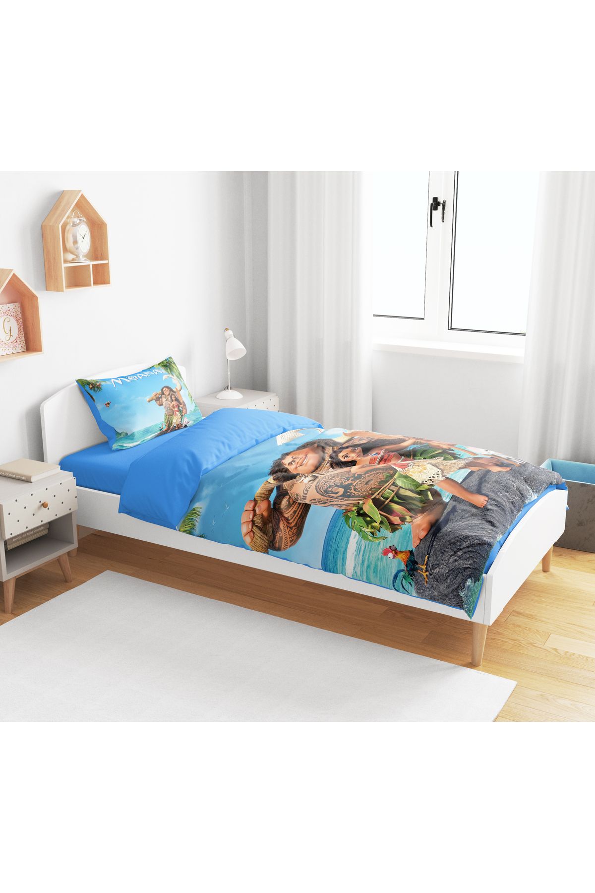 Erays Home-Moana Printed 3D Printed Single Boy Duvet Cover Set Without Sheets 3