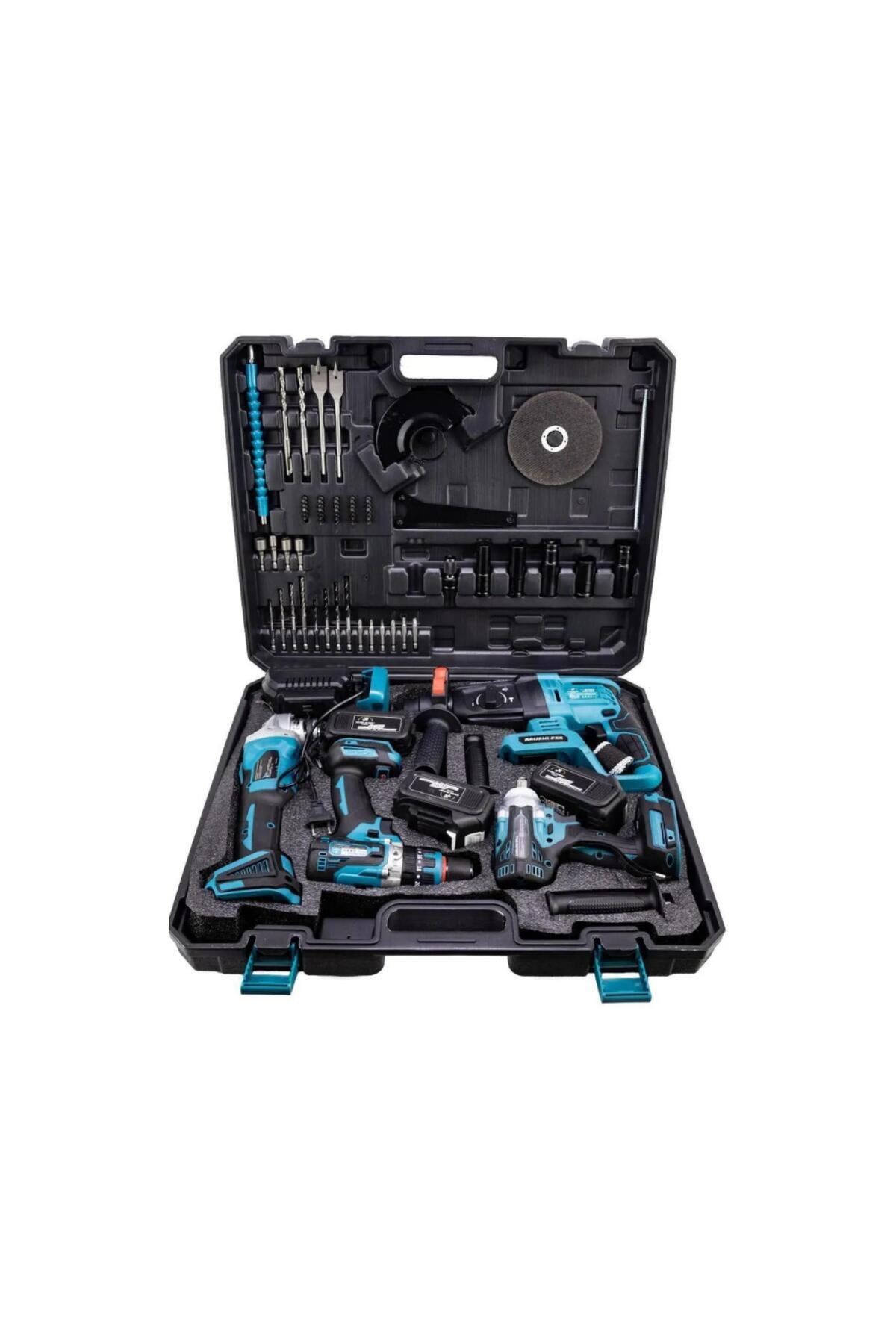 BRANZEG 36V 5li Beşli Sarjlı Matkap Seti Somun Sıkma Hilti Darbeli