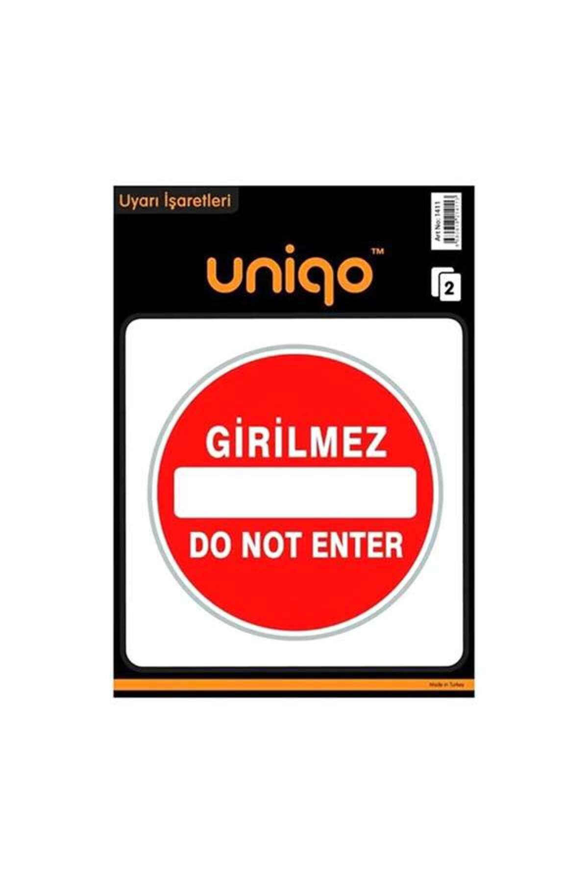 CREA Uniqo Uyarı Etiketi Girilmez İşareti