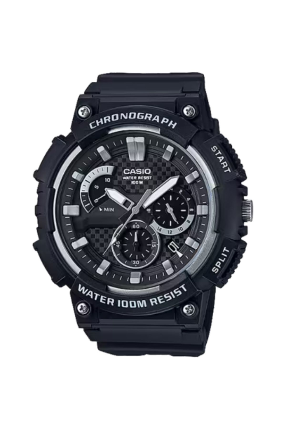 Casio-CASIO Men's Analog Black Dial Watch - MCW-200H-1A 1