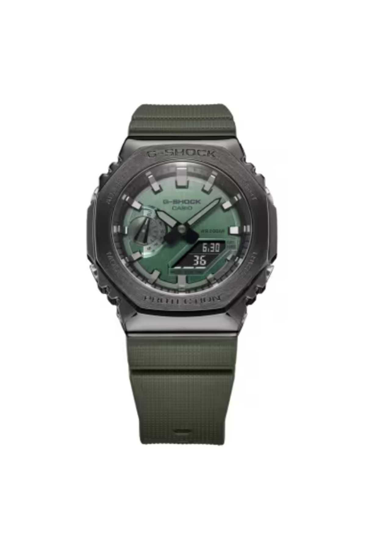 G-SHOCK-G-SHOCK Men's Analog & Digital Green Dial Watch - GM-2100B-3ADR 2