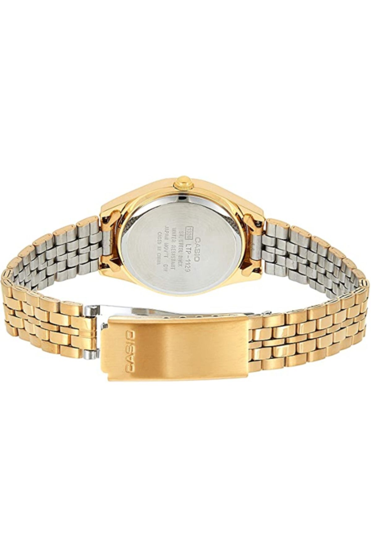 Casio-ساعة كاسيو النسائية التناظرية ذات الميناء الأبيض - LTP-1129N-7A 2