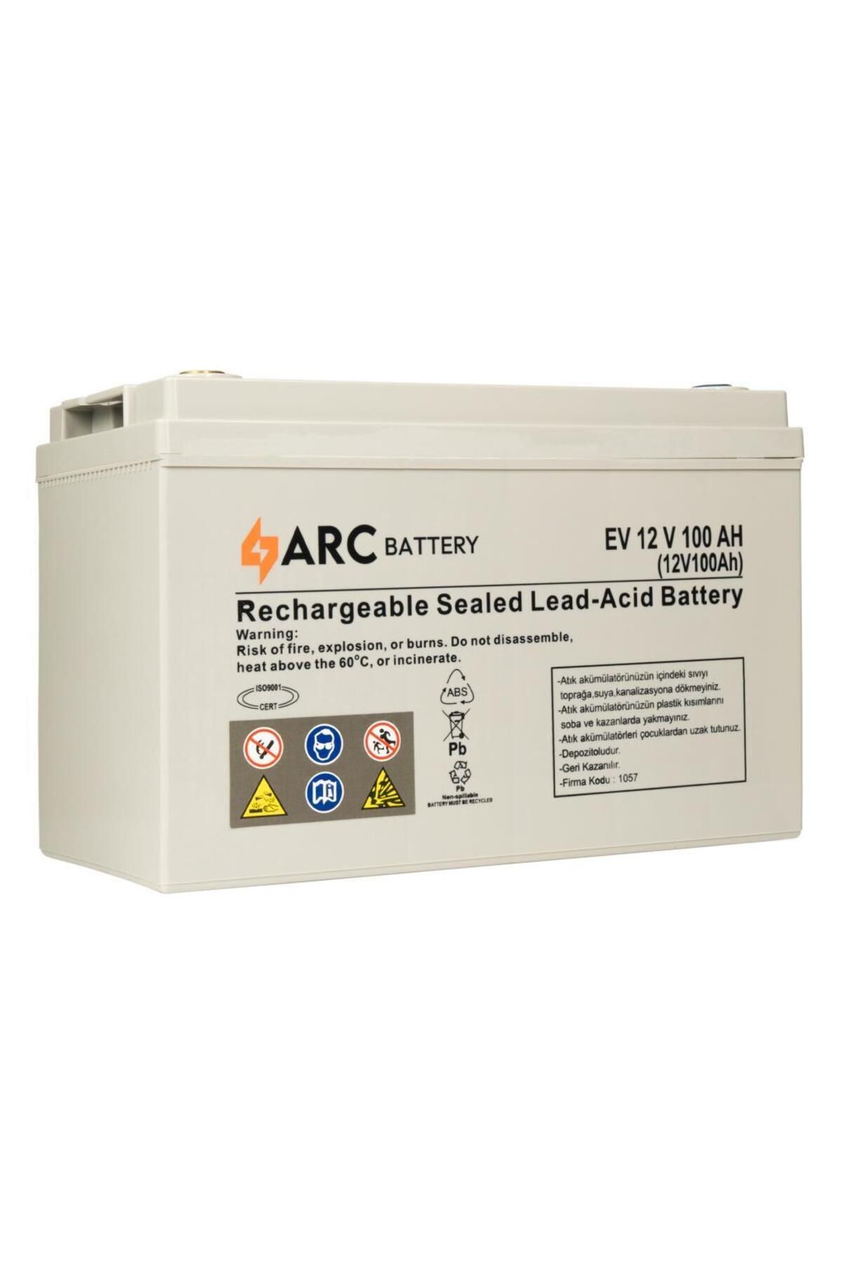 Arc 12 Volt 100 Amper Elektrikli Bİsiklet Aküsü Üretim 2025