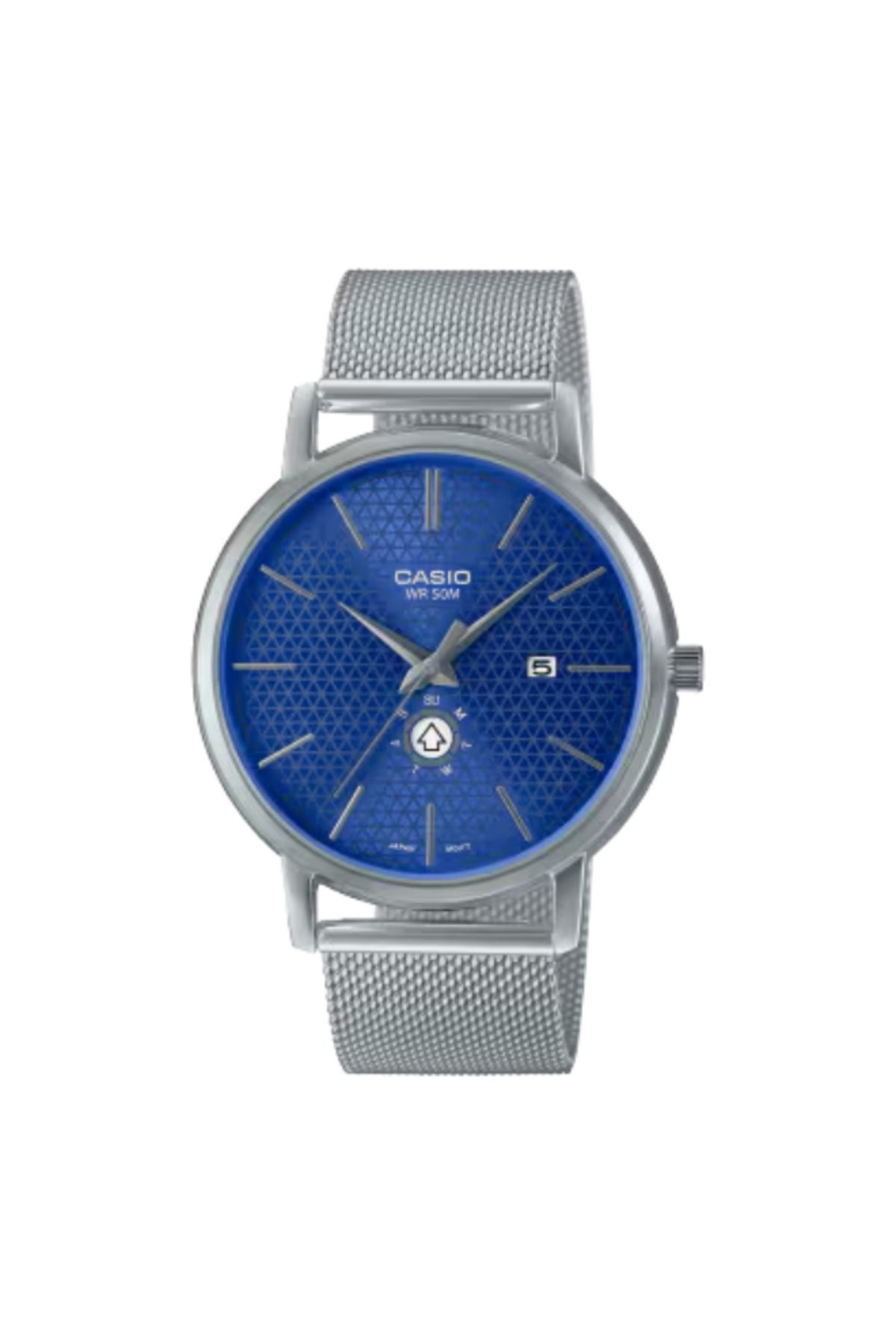 Casio CASIO Men's Analog Blue Dial Watch - MTP-B125M-2AVDF- Trendyol