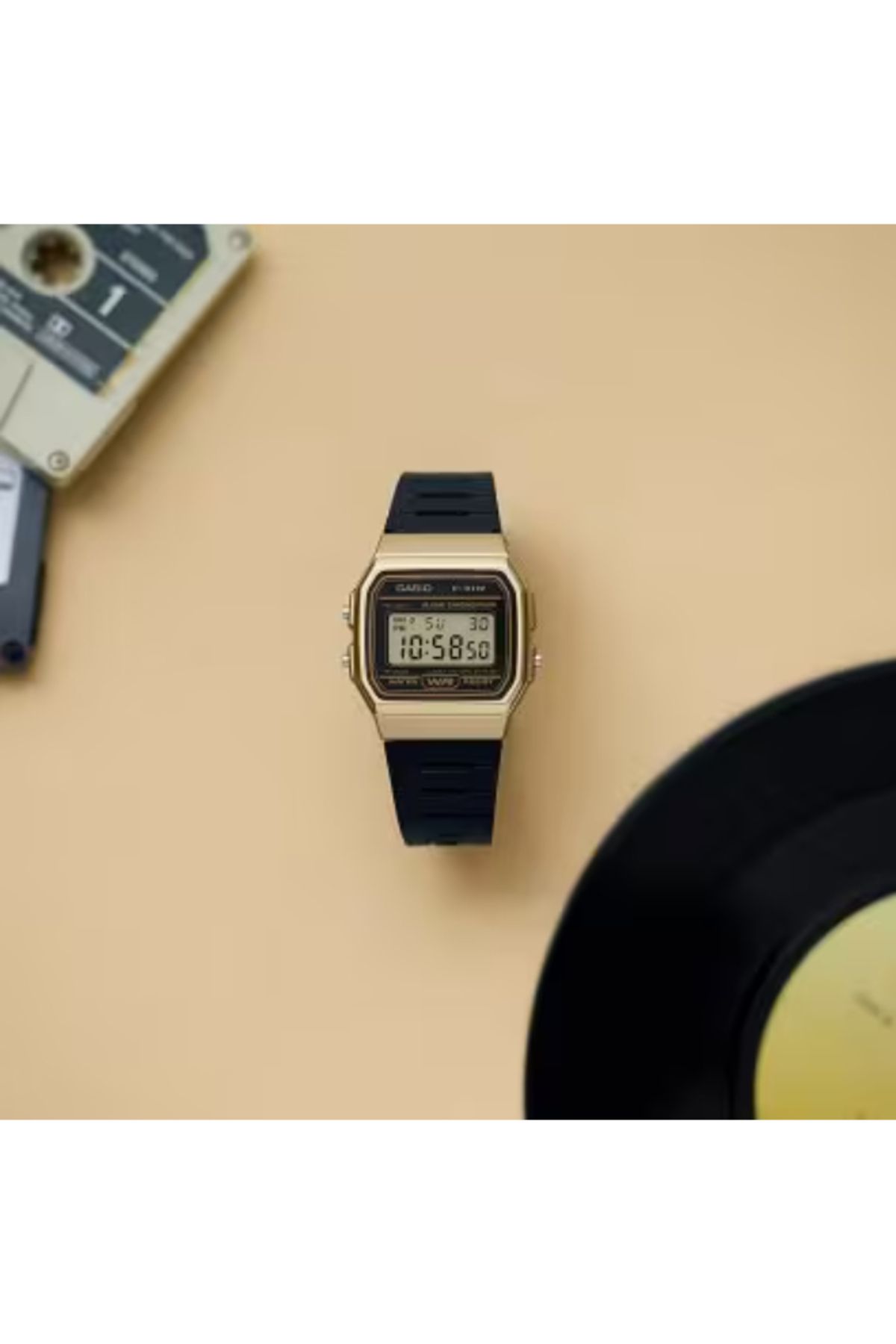 Casio-CASIO Unisex Digital Black Dial Watch - F-91WM-9A 2