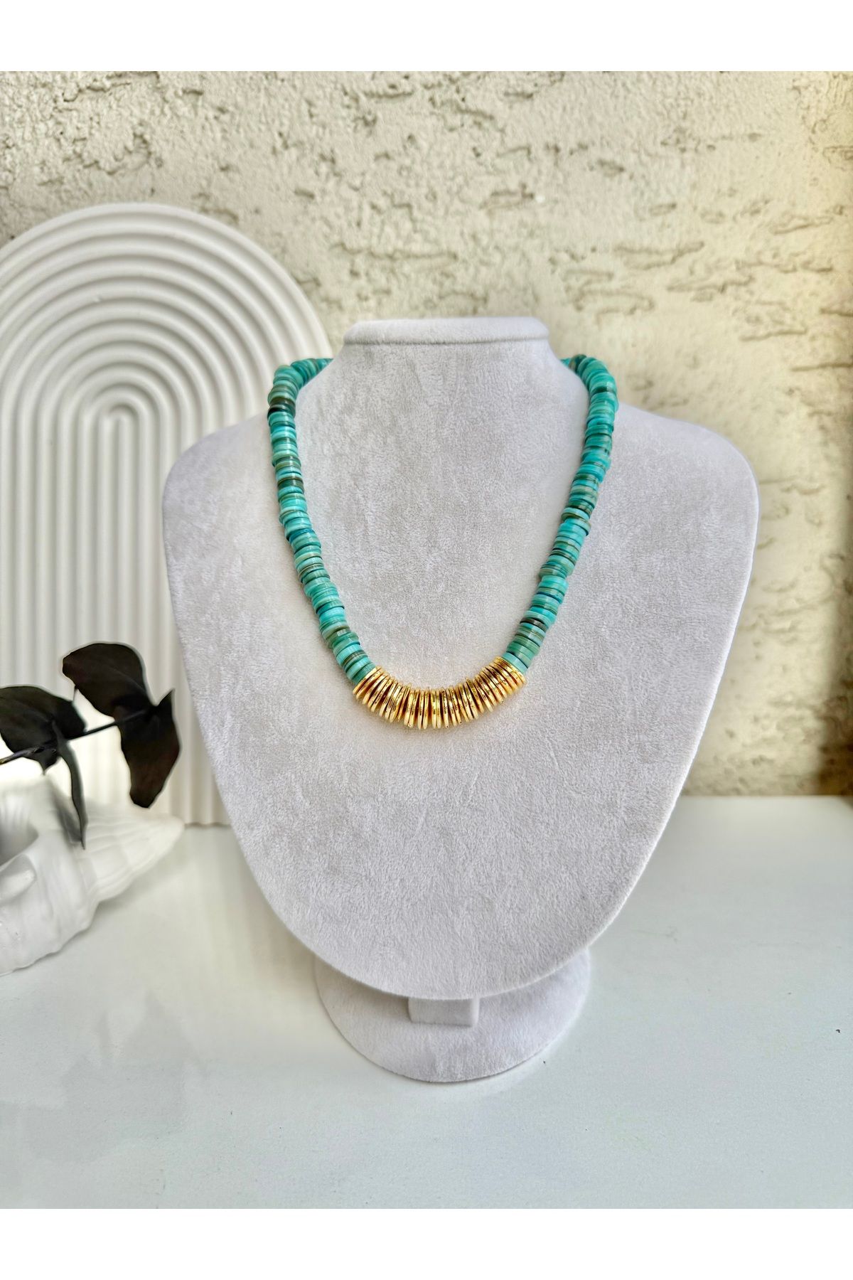 LUXURY JEWELRY Taşı Turkuaz Kolye