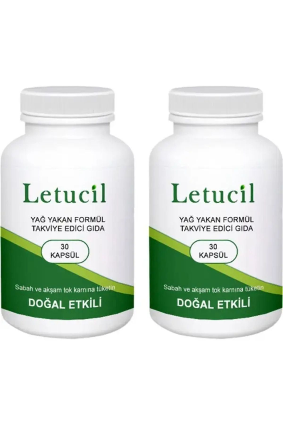Natural Creams Letucil Zayıflatmaya Hafifliğinize Inceliğinize 30 Lu Yeşil Çay ve Biberiyeli Güç Desteği X 2 ADET