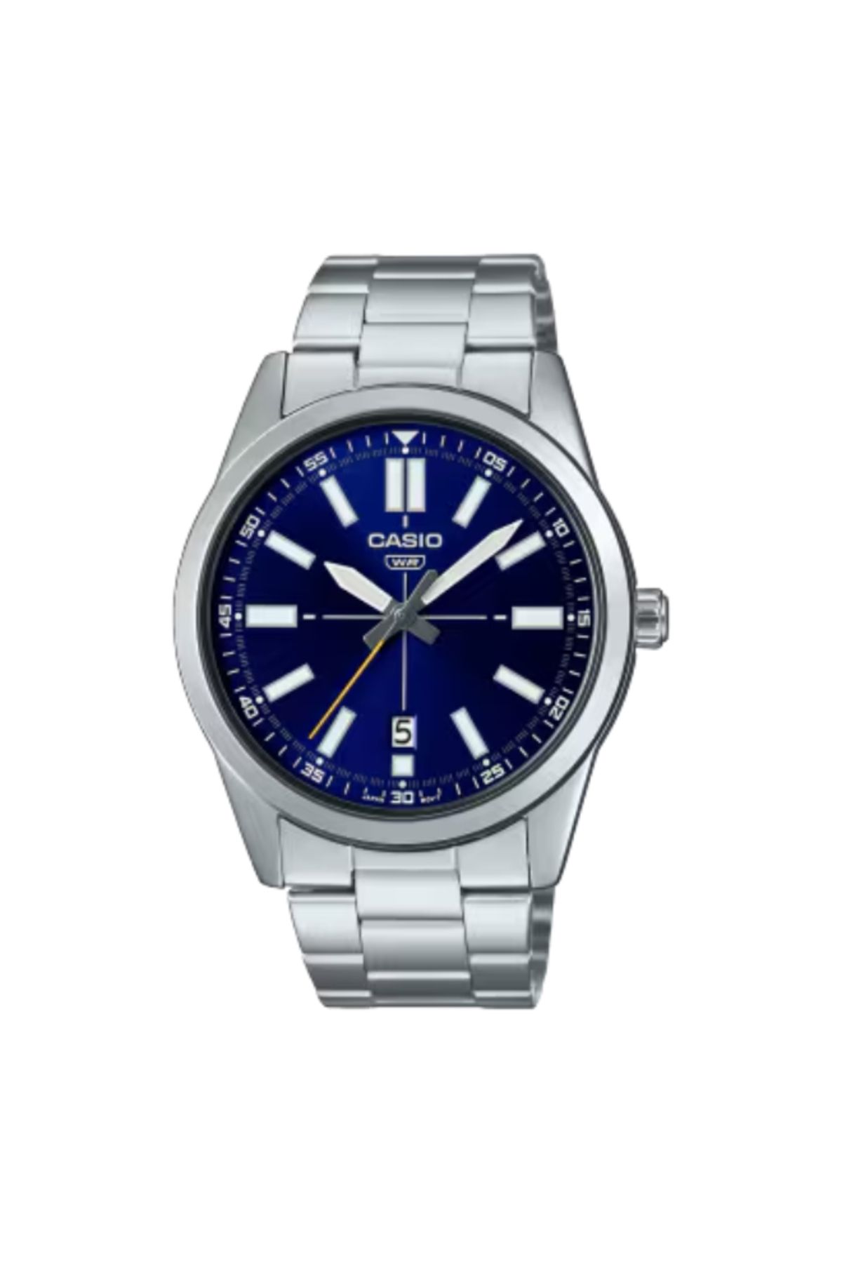 Casio-CASIO Men's Analog Blue Dial Watch - MTP-VD02D-2EUDF 1