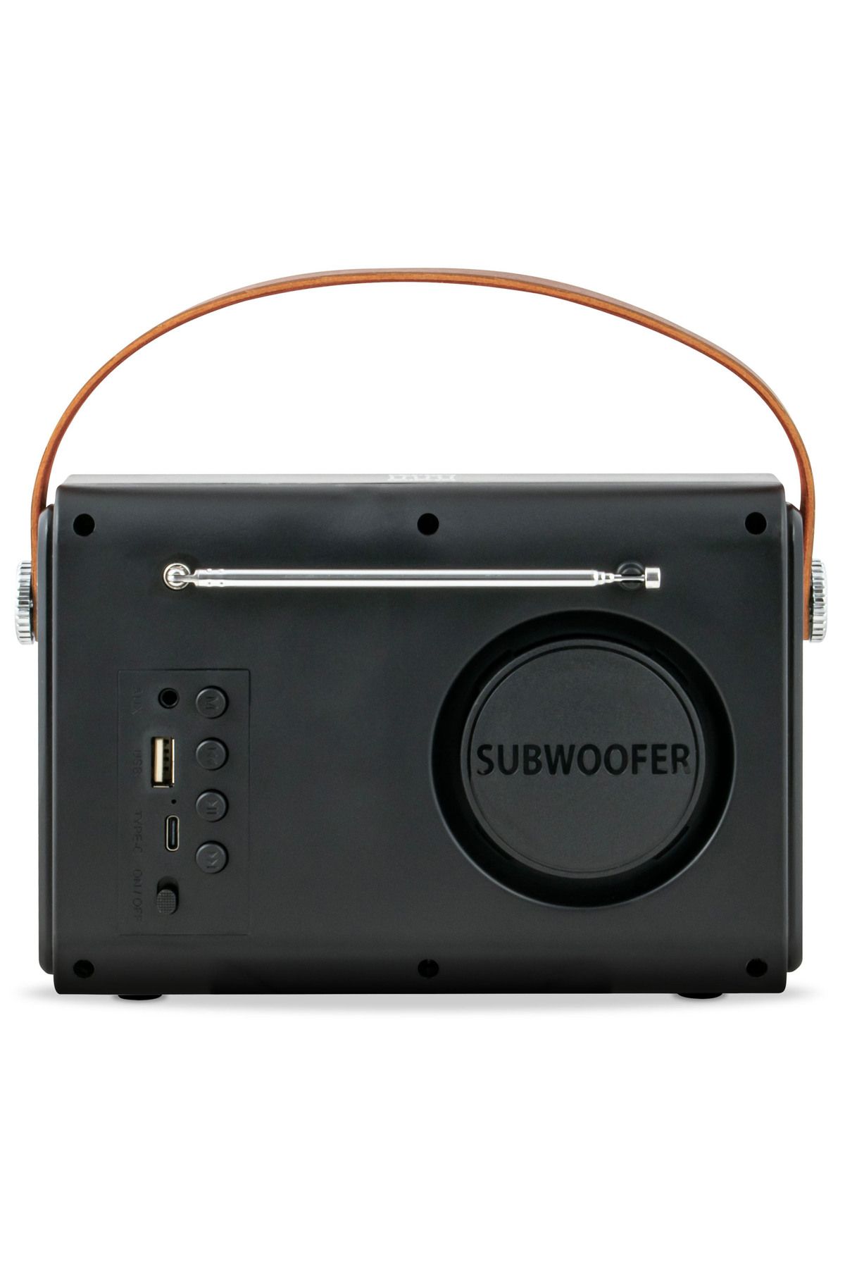 Electromures-Retro radio with Bluetooth speaker Electromures EM 1005, 5V,1500 mAh, Autonomy 6 h, Black 4