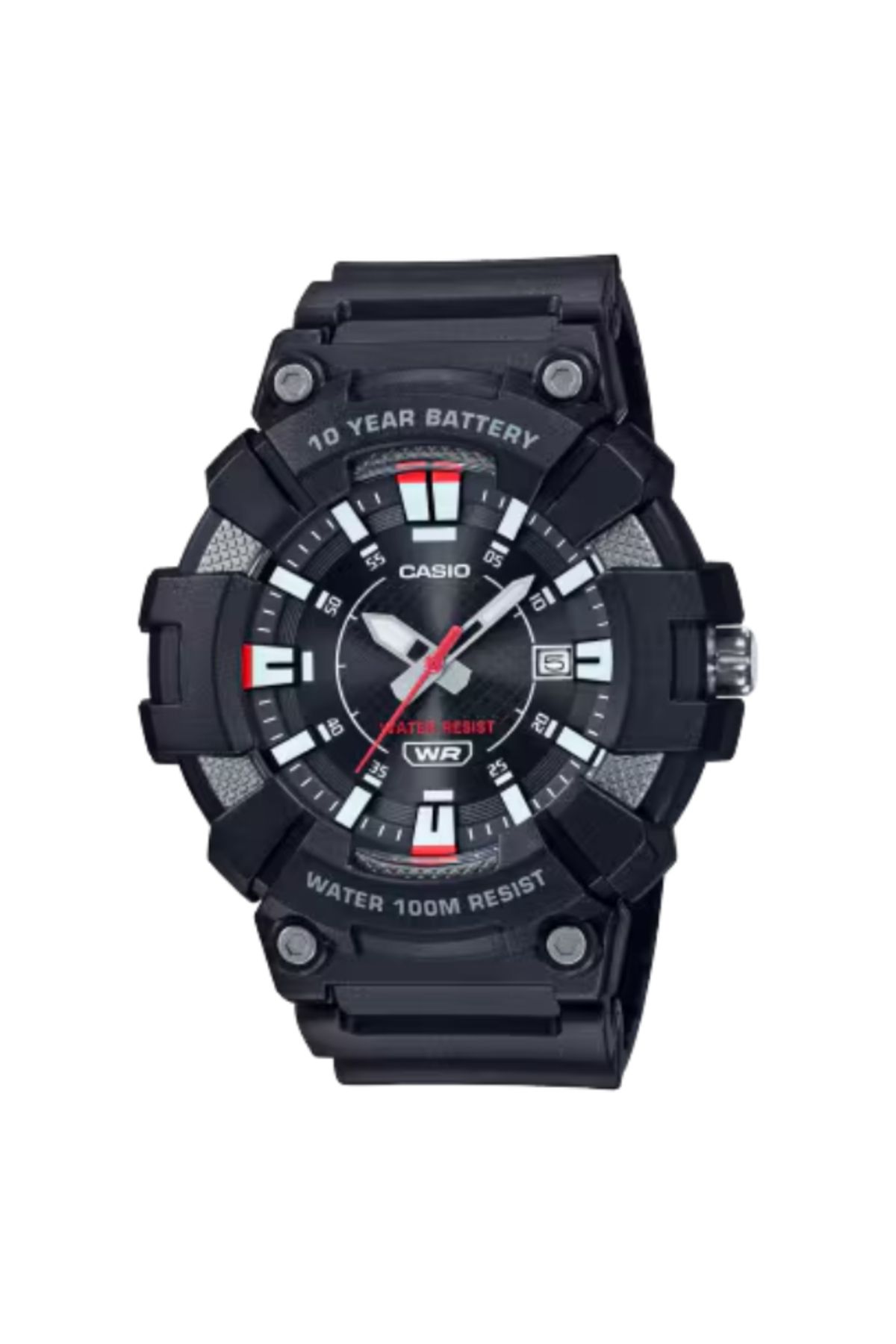 Casio-CASIO Men's Analog Black Dial Watch - MW-610H-1AVDF 1