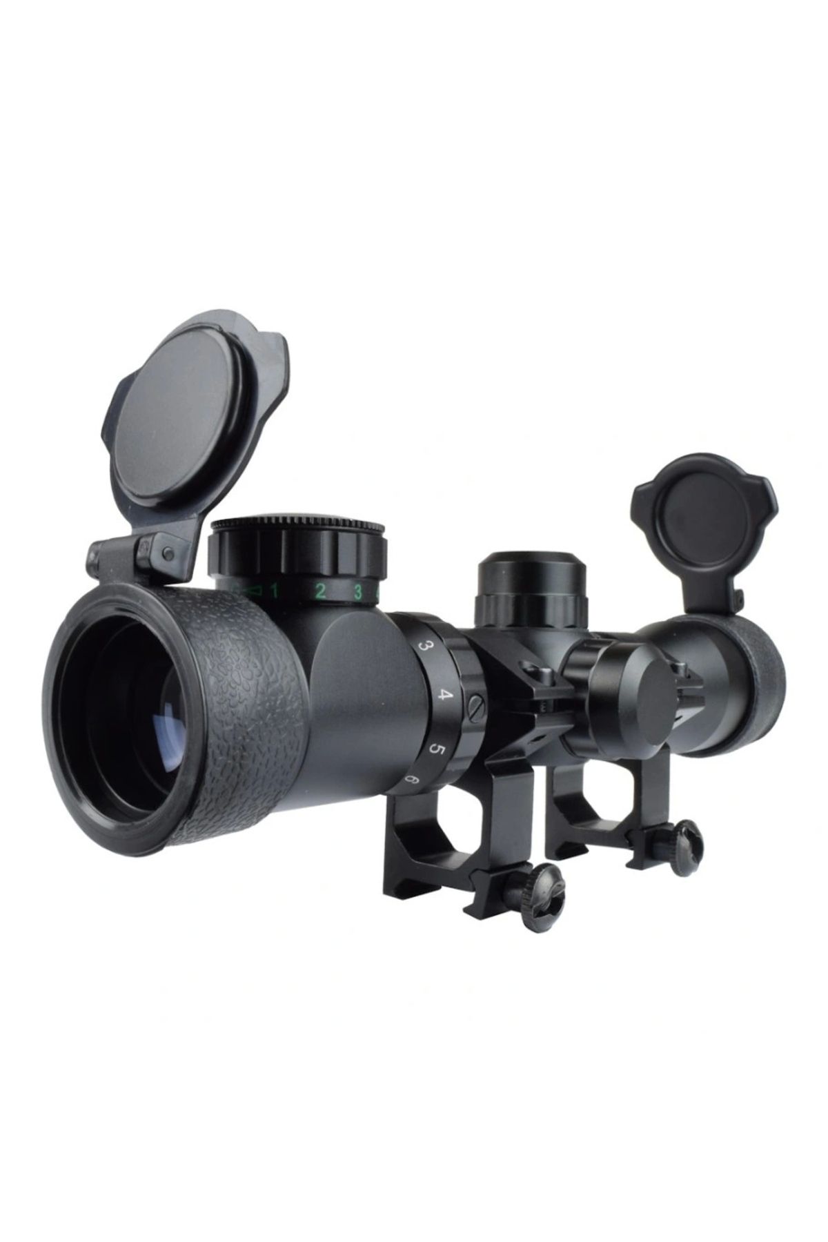 OurStyles 2-6x28 SP Zoomlu Dürbün Hedef Çizgili Çıft Işıklı