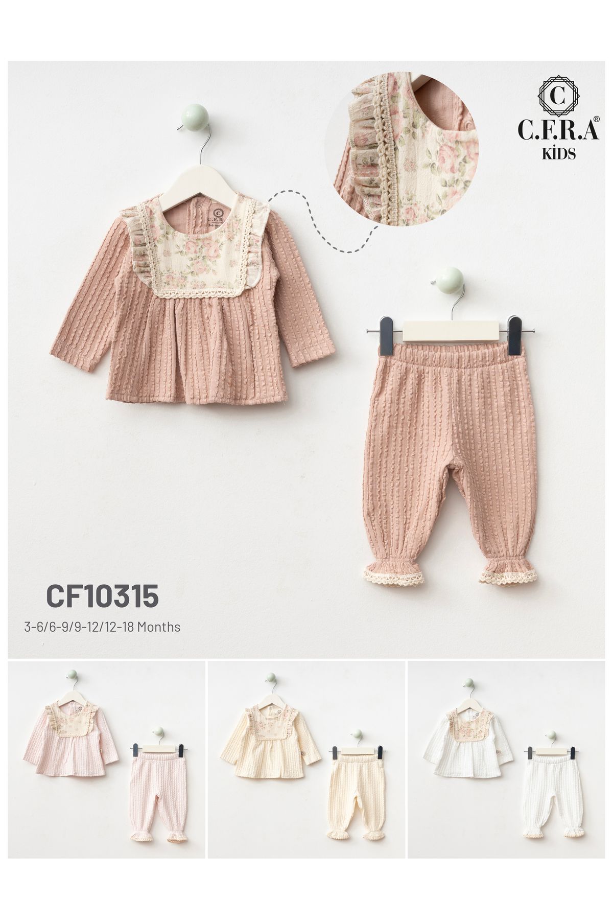 CFRA KIZ BEBEK 2 Lİ TAKIM