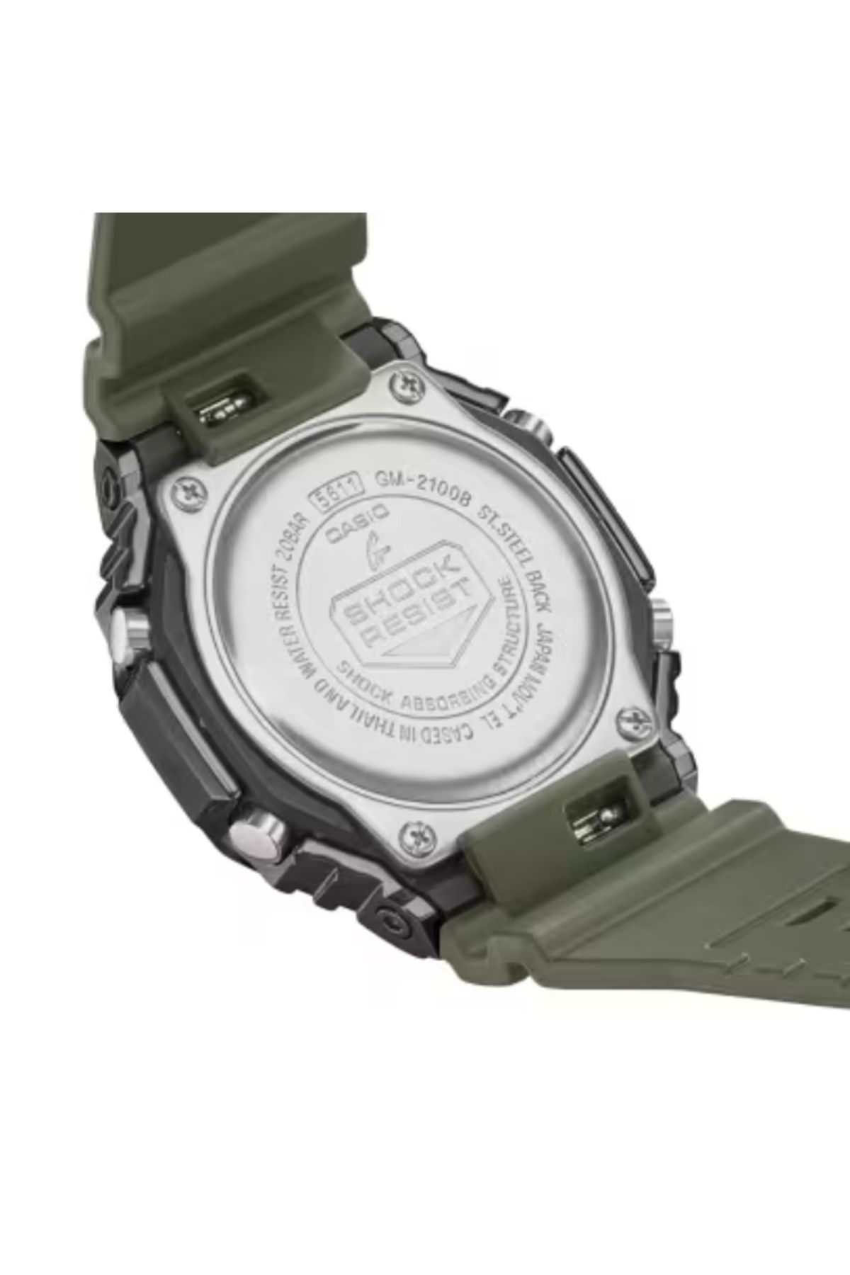 G-SHOCK-G-SHOCK Men's Analog & Digital Green Dial Watch - GM-2100B-3ADR 4