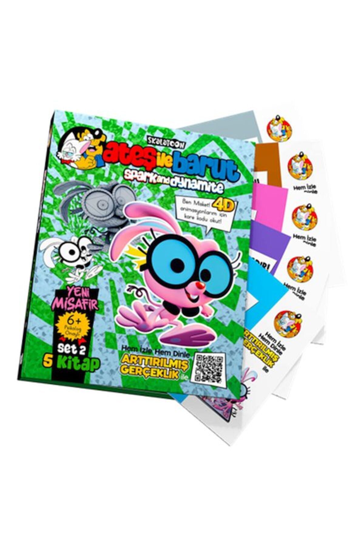 Karatay Yayınları Ateş İle Barut Yeni Misafir Ar 4D Animasyonlu Kitap Set 2