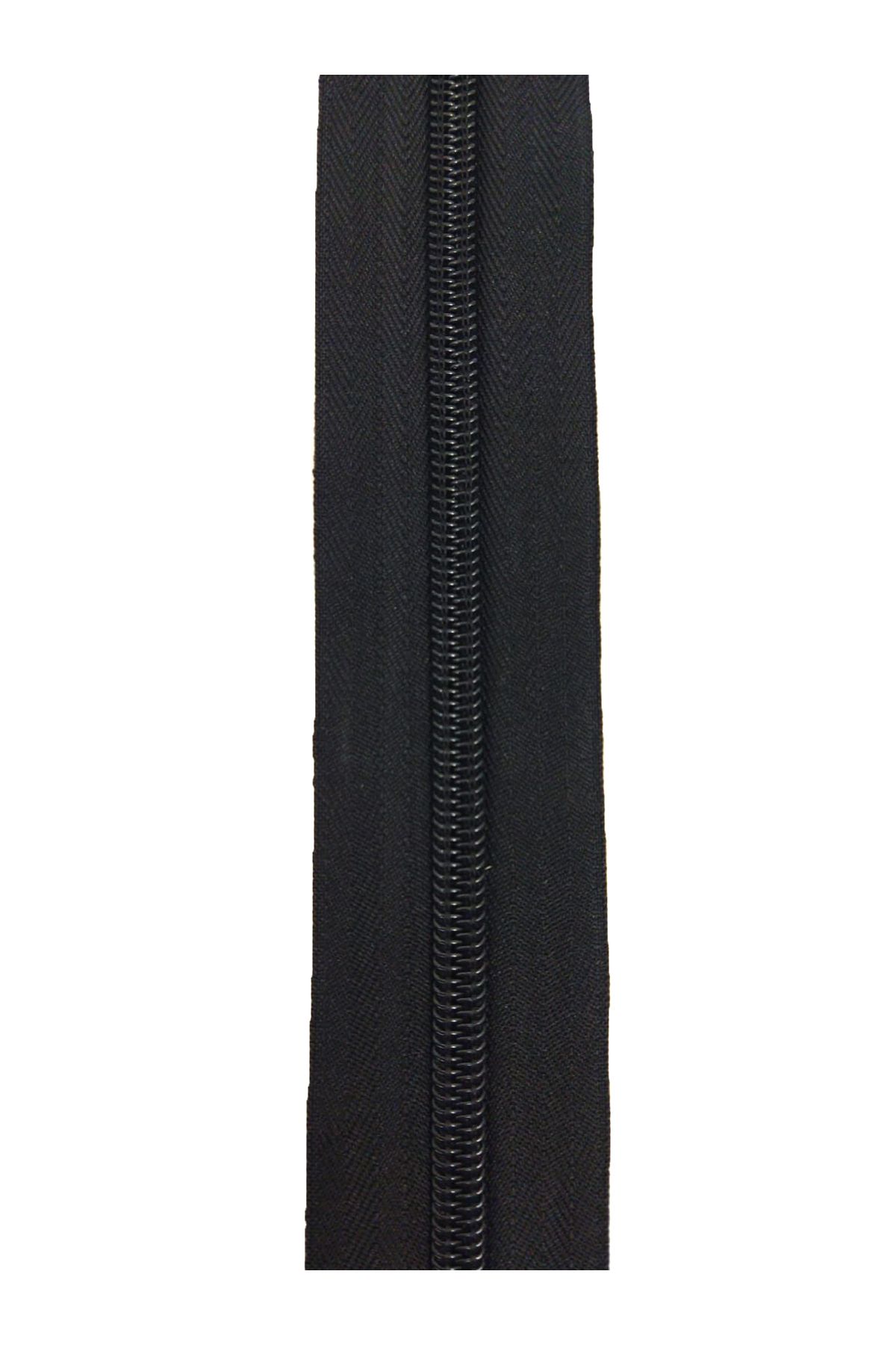 MİAPOLLO T8 PLASTİKDİŞ SİYAH FERMUAR VE SİYAH BAŞLIK (10 METRE FERMUAR, 10 ADET BAŞLIK)