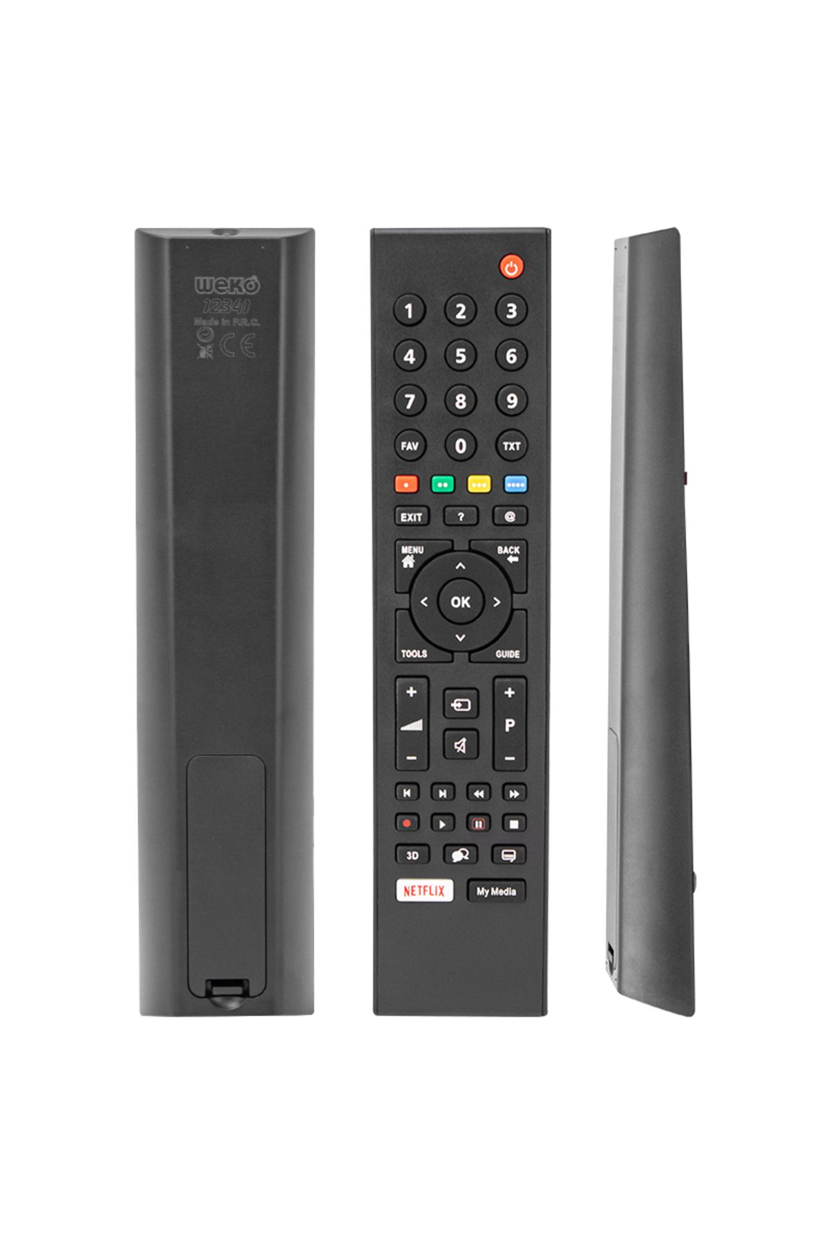 Emperium ARÇELİK-BEKO NETFLIX-MY MEDIA TUŞLU LCD LED TV GENİŞ KALIP KUMANDA (5122)
