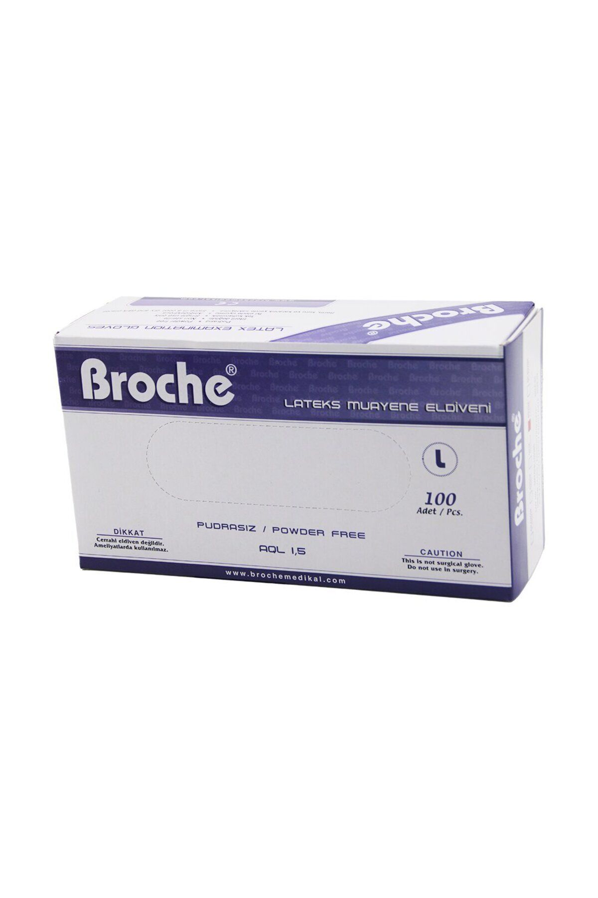 Emperium BROCHE L PUDRASIZ MUAYENE ELDİVENİ 100LÜ (5122)