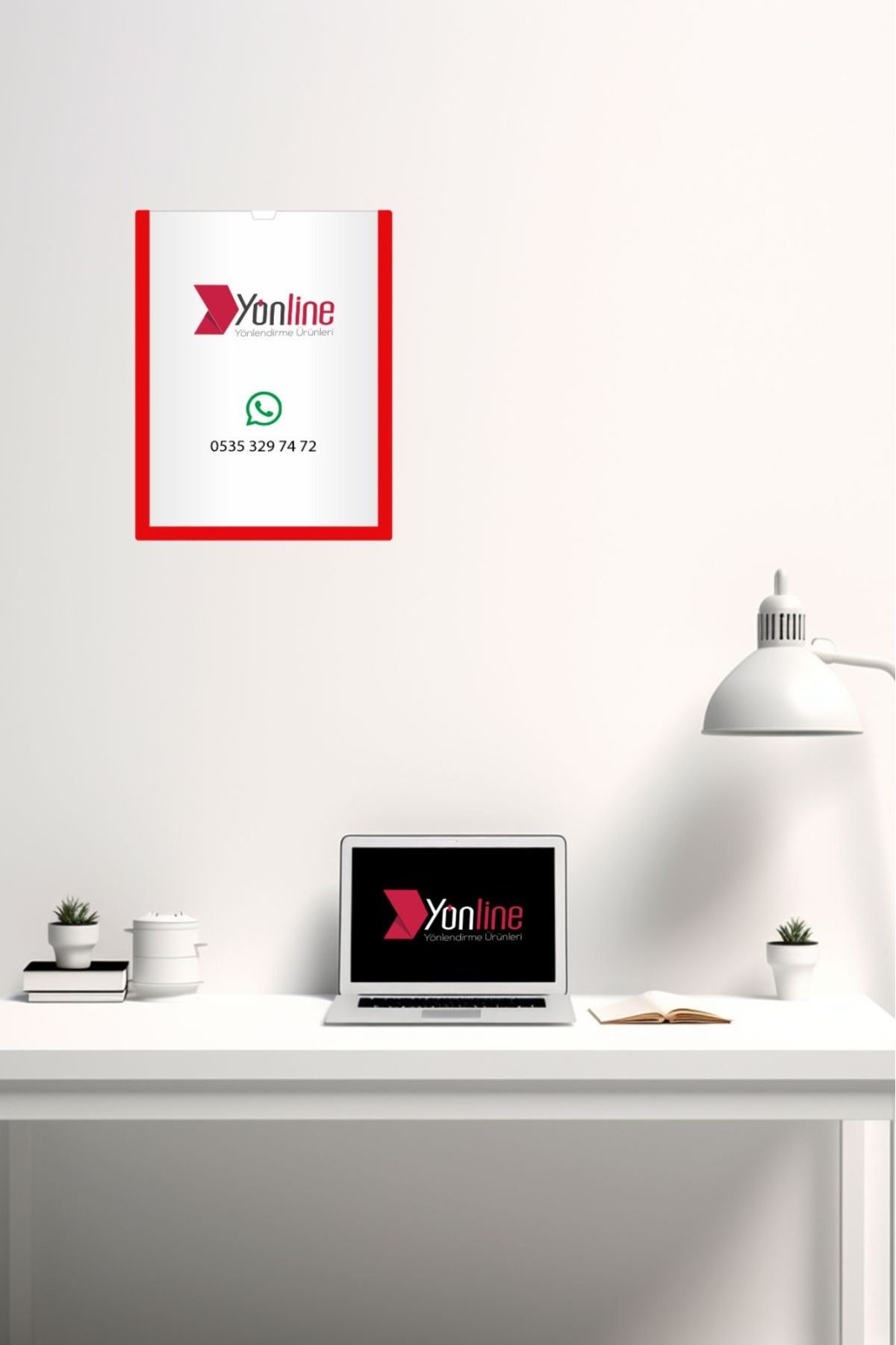 Yönline-3Pcs A4 Red Document Certificate Frame Self-Adhesive Easy to Replace Foil 4