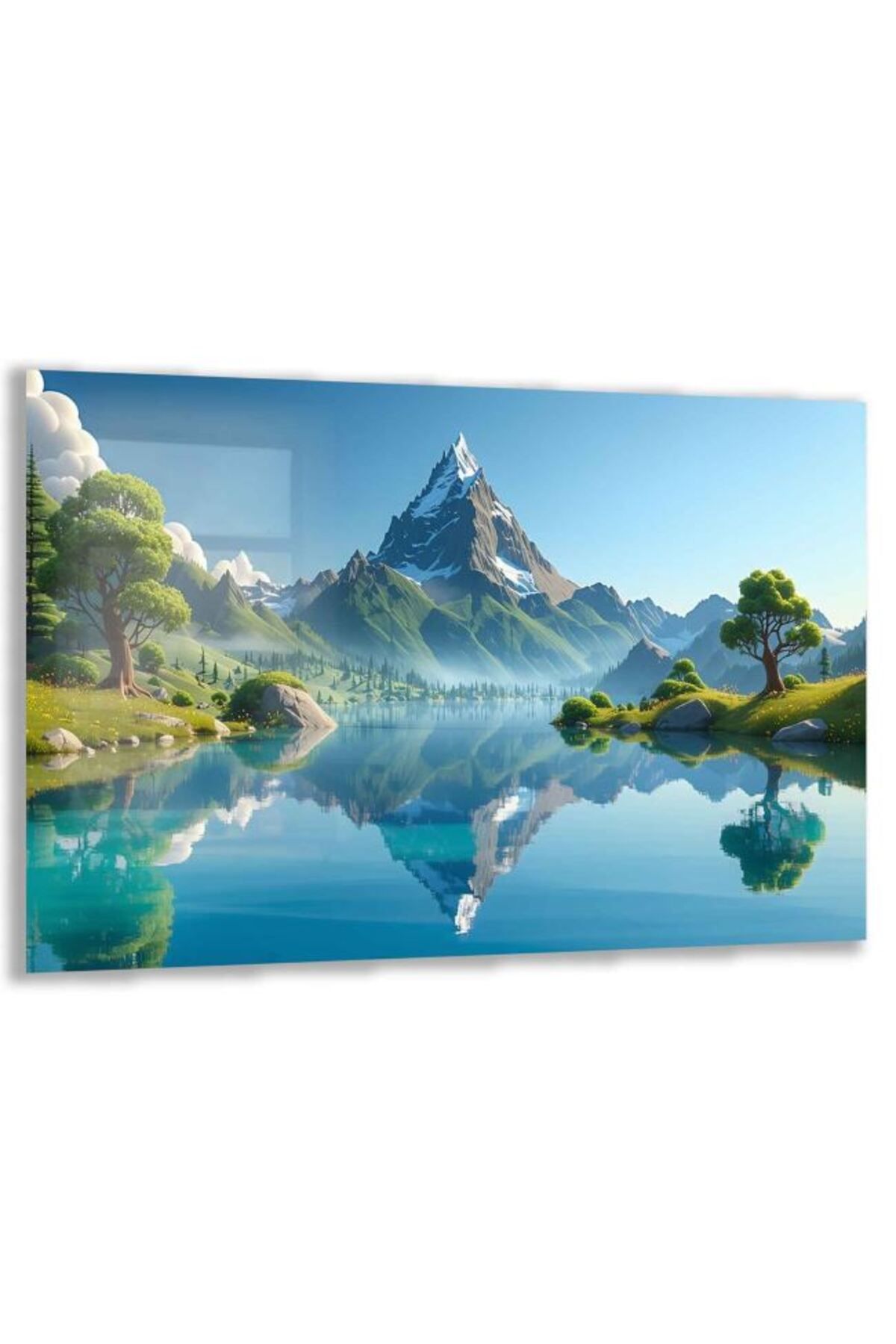 Domovit Doğa ve Hayvanlar Temalı Çocuk Odası Cam Tablo - Yatay Motif 01-005