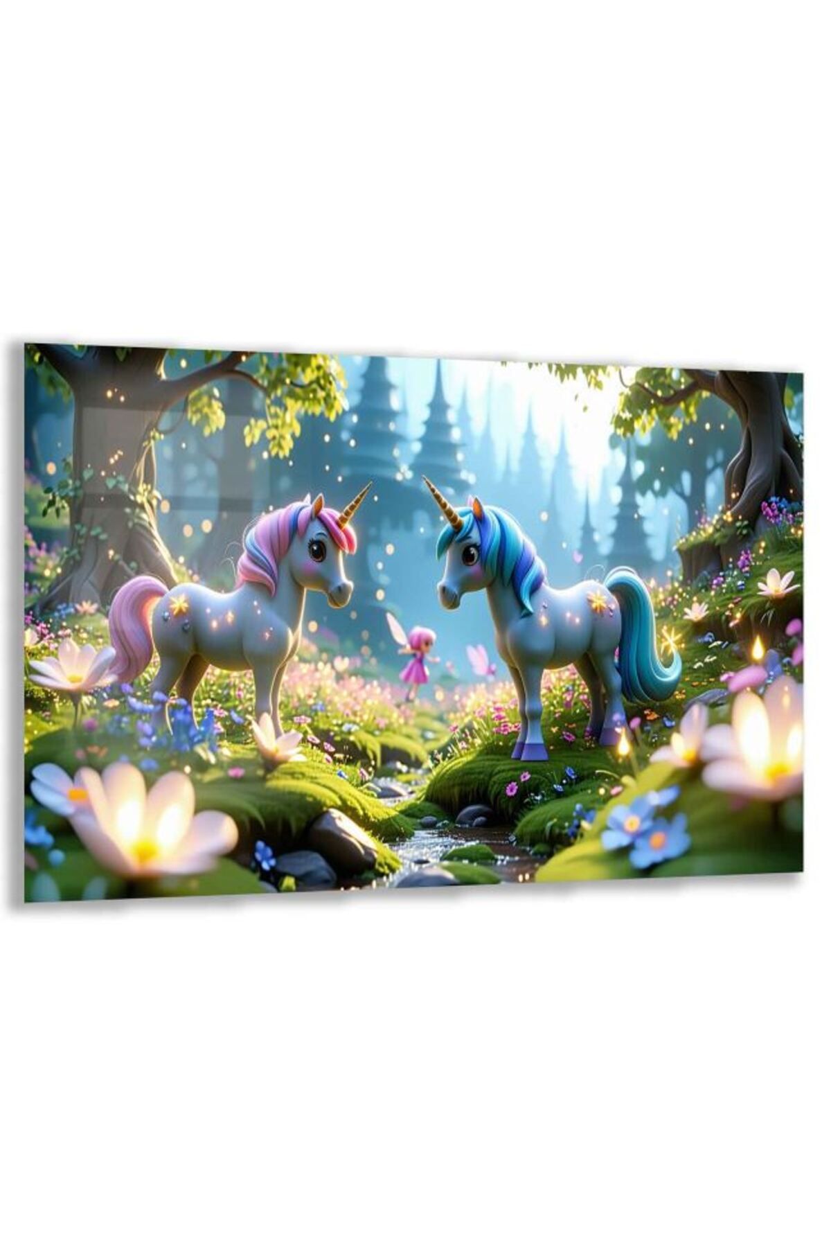 Domovit Fantastik ve Büyülü Dünyalar Temalı Çocuk Odası Cam Tablo - Yatay Motif 01-070