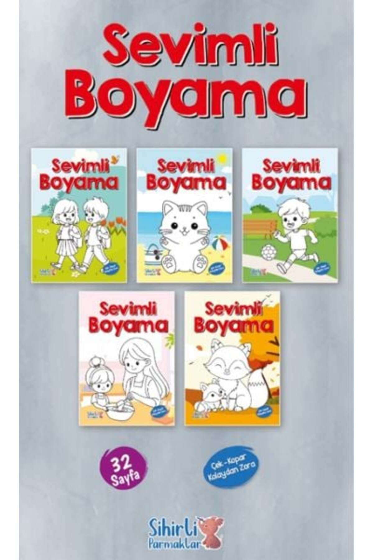 Karatay Yayınları Sevimli Boyama 5 Çeşit 25li Paket