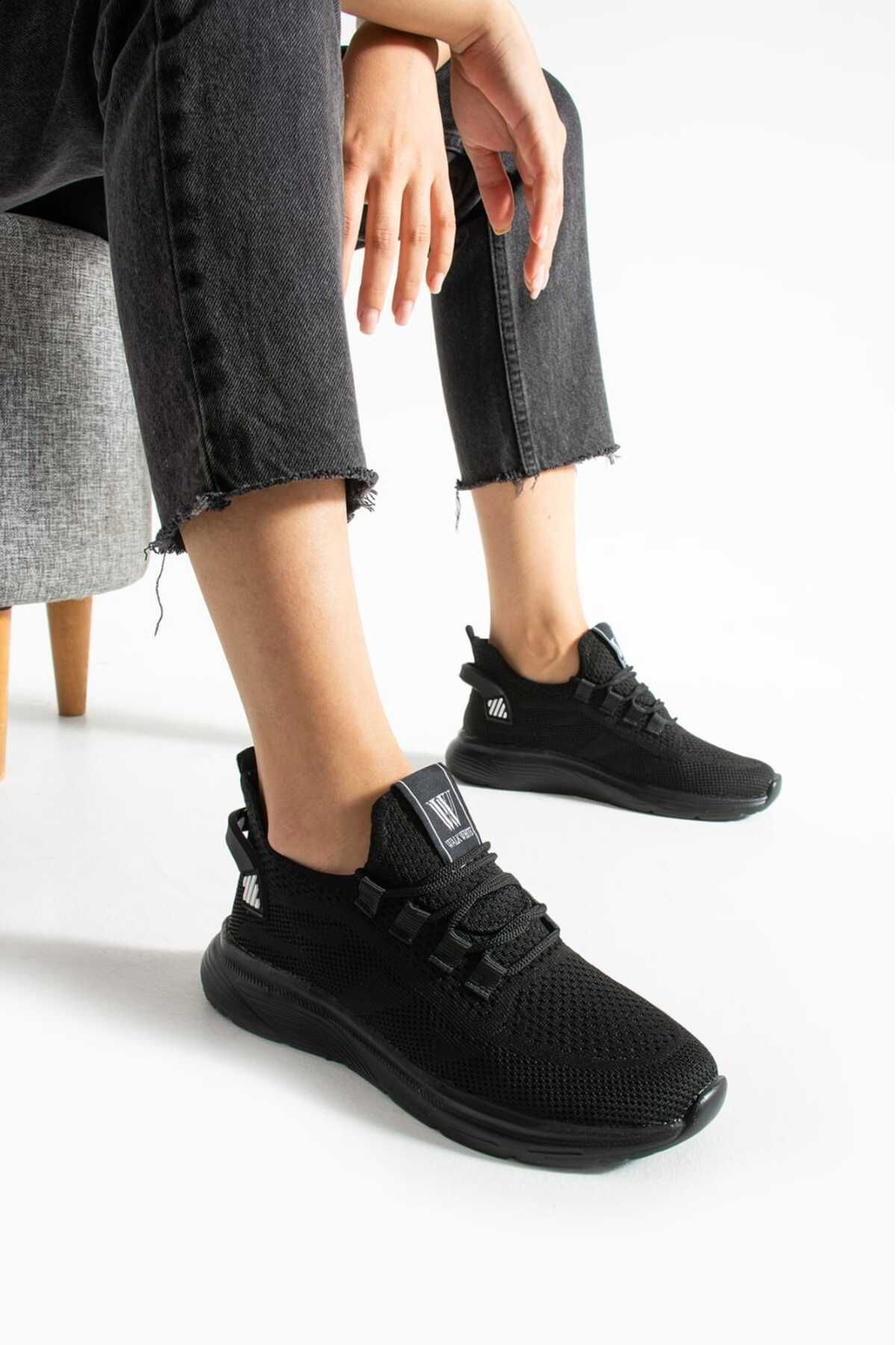 LUİS WALLENTİNO Unisex Triko Spor Ayakkabı Hafif Rahat Sneaker