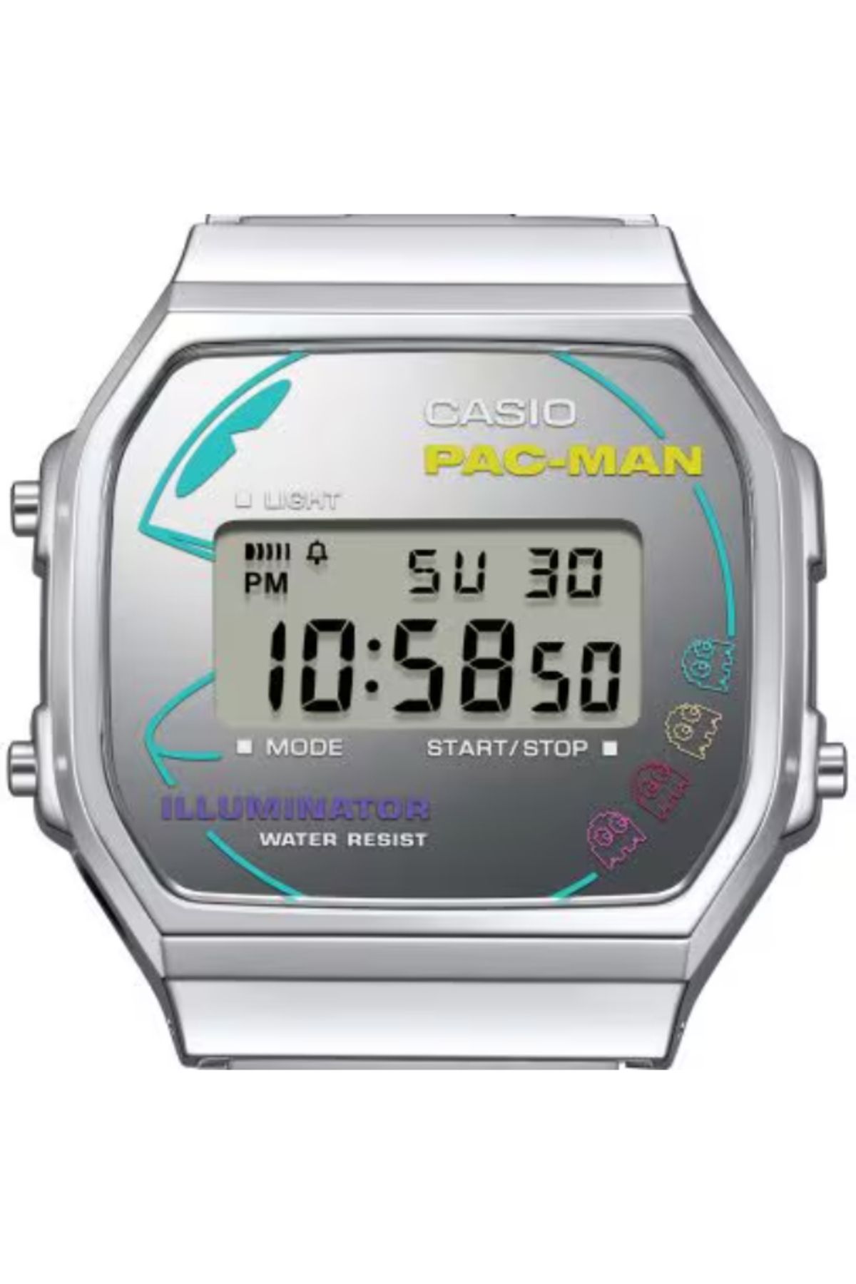 Casio-CASIO Unisex Digital Grey Dial Watch - A168WEPC-7ADR 3