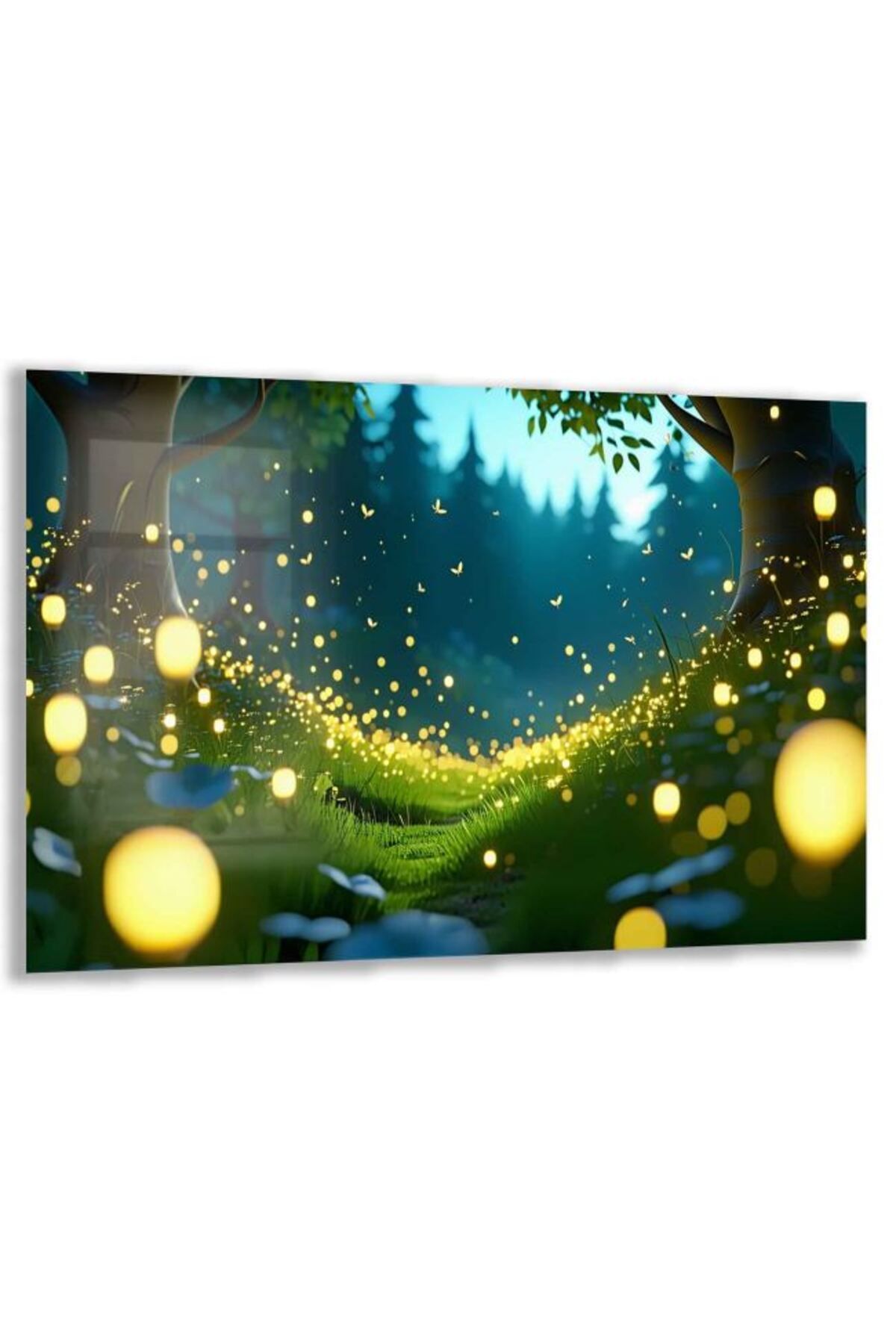 Domovit Fantastik ve Büyülü Dünyalar Temalı Çocuk Odası Cam Tablo - Yatay Motif 01-031