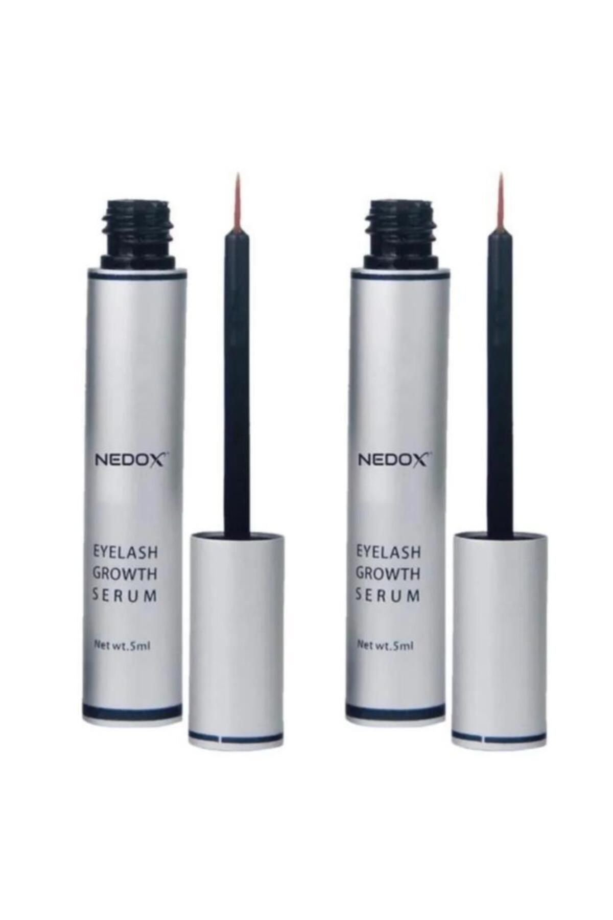 NEDOX 2 Adet Kaş Ve Kirpik Uzatıcı, Onarıcı, Besleyici Ve Güçlendirici Bakım Serum Garantili 5 ml